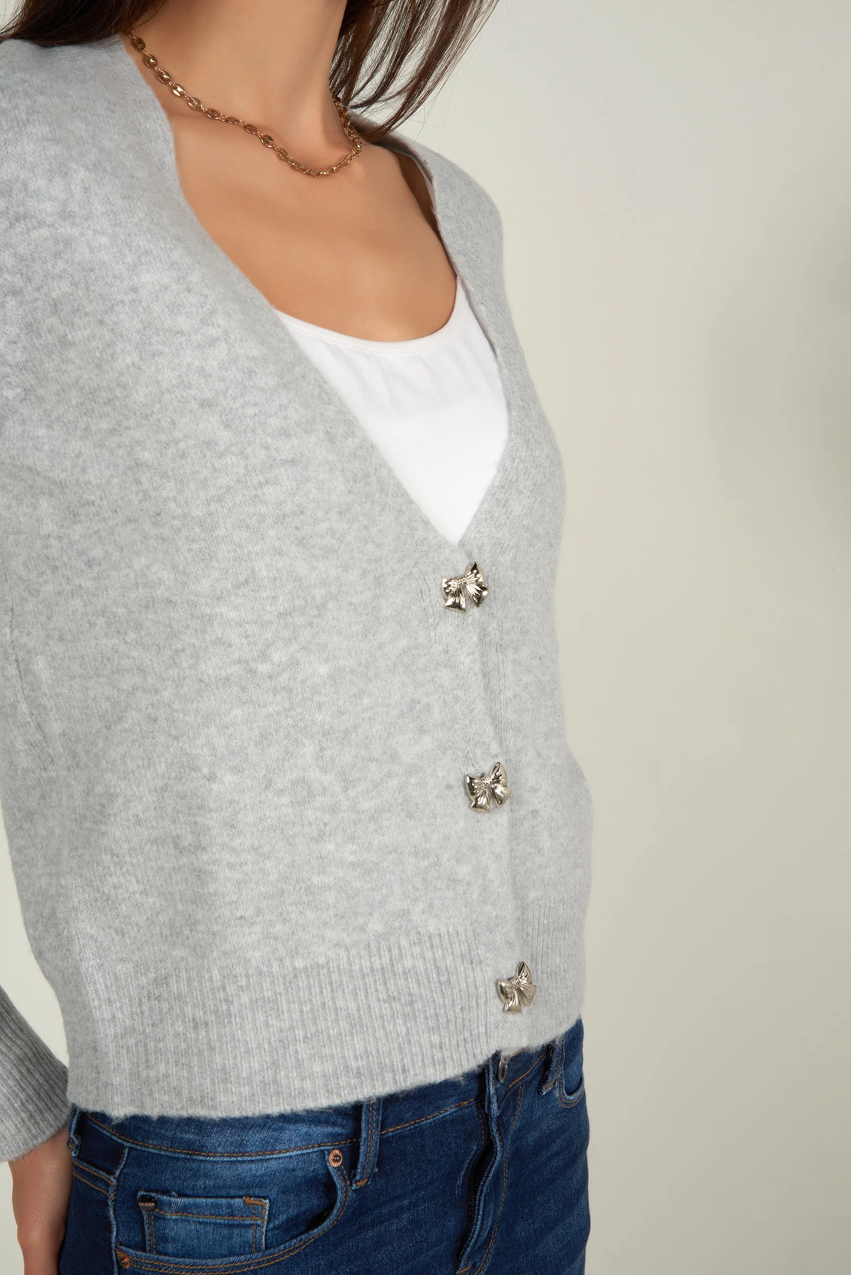 Cardigan avec boutons en boucle - CLO - (E-B4) - Image 3