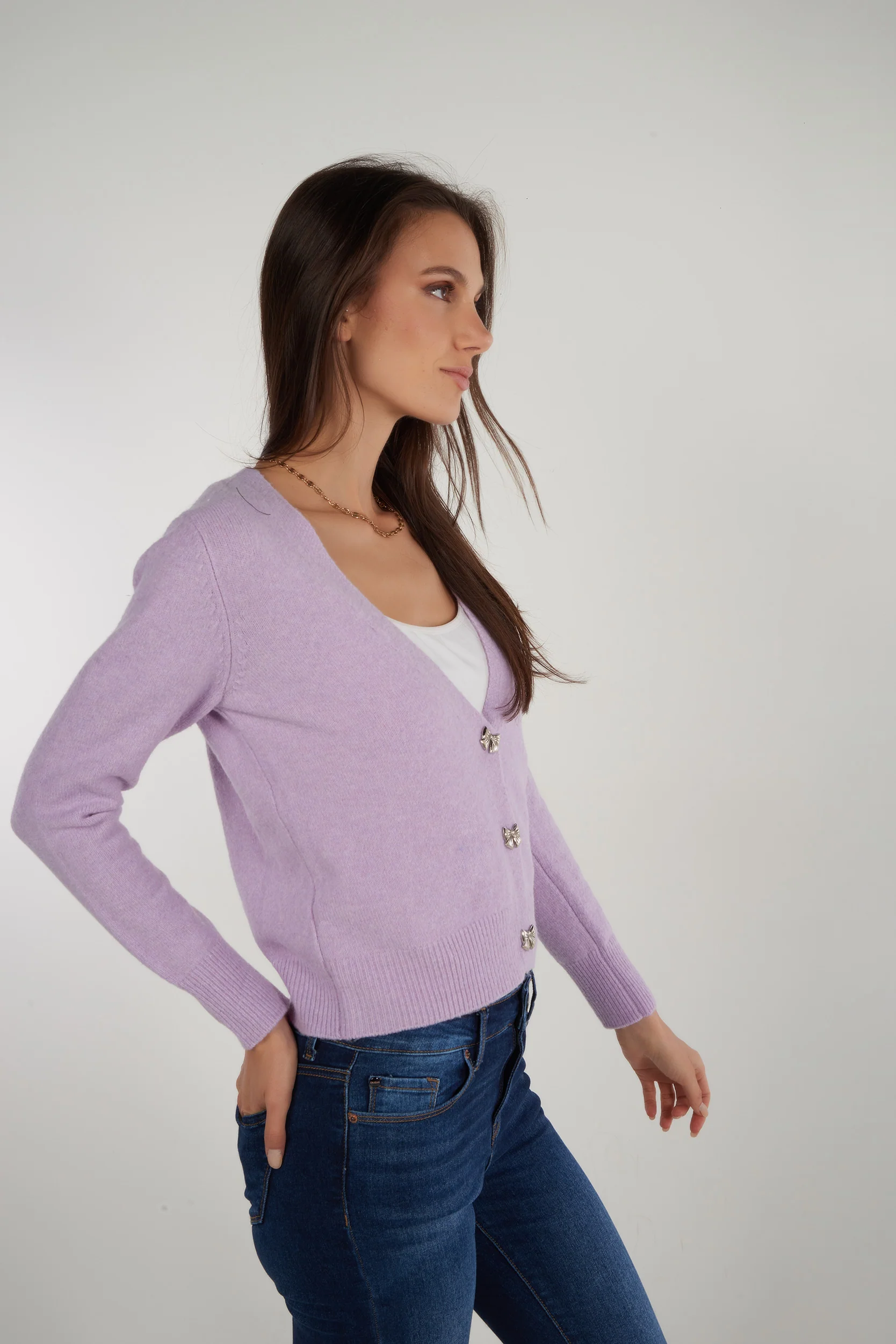 Cardigan avec boutons en boucle - CLO - (E-B4) - Image 9