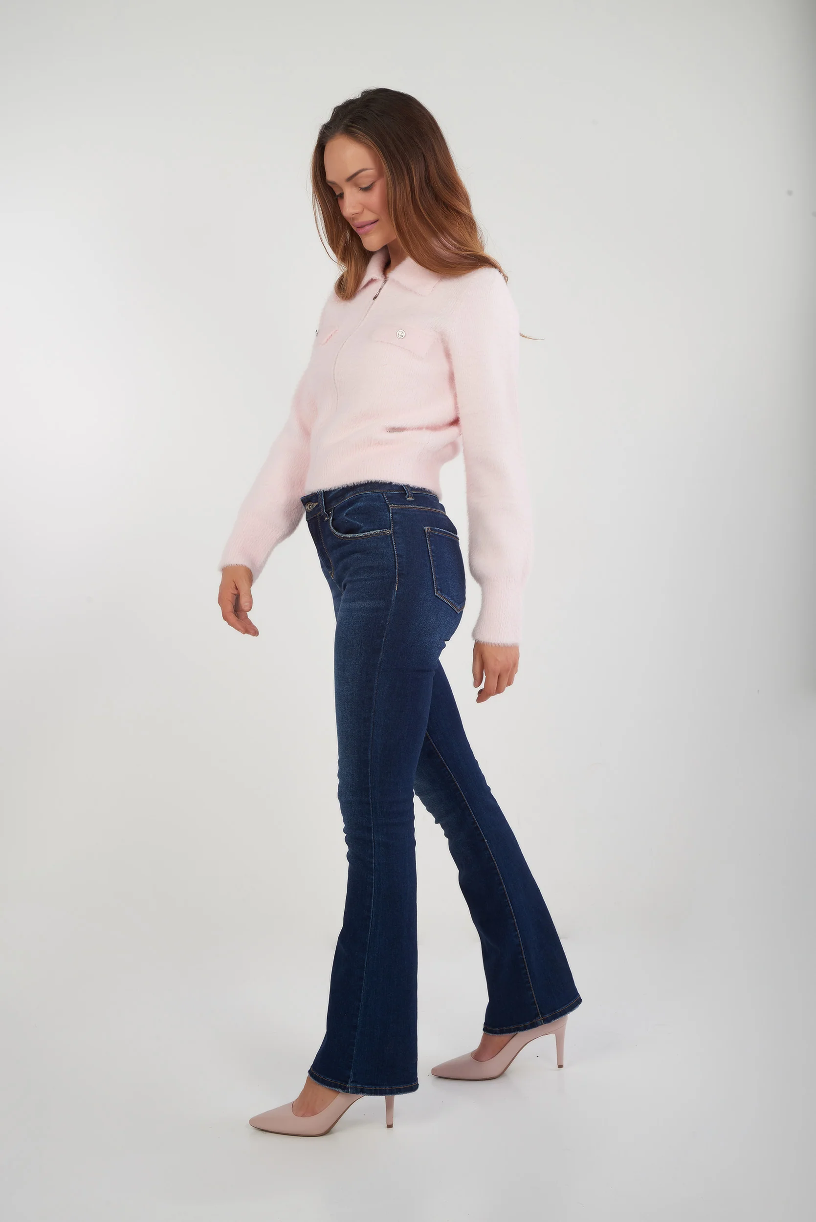 Cardigan fluffy avec zip - VALESKA - (E-B8) - Image 16
