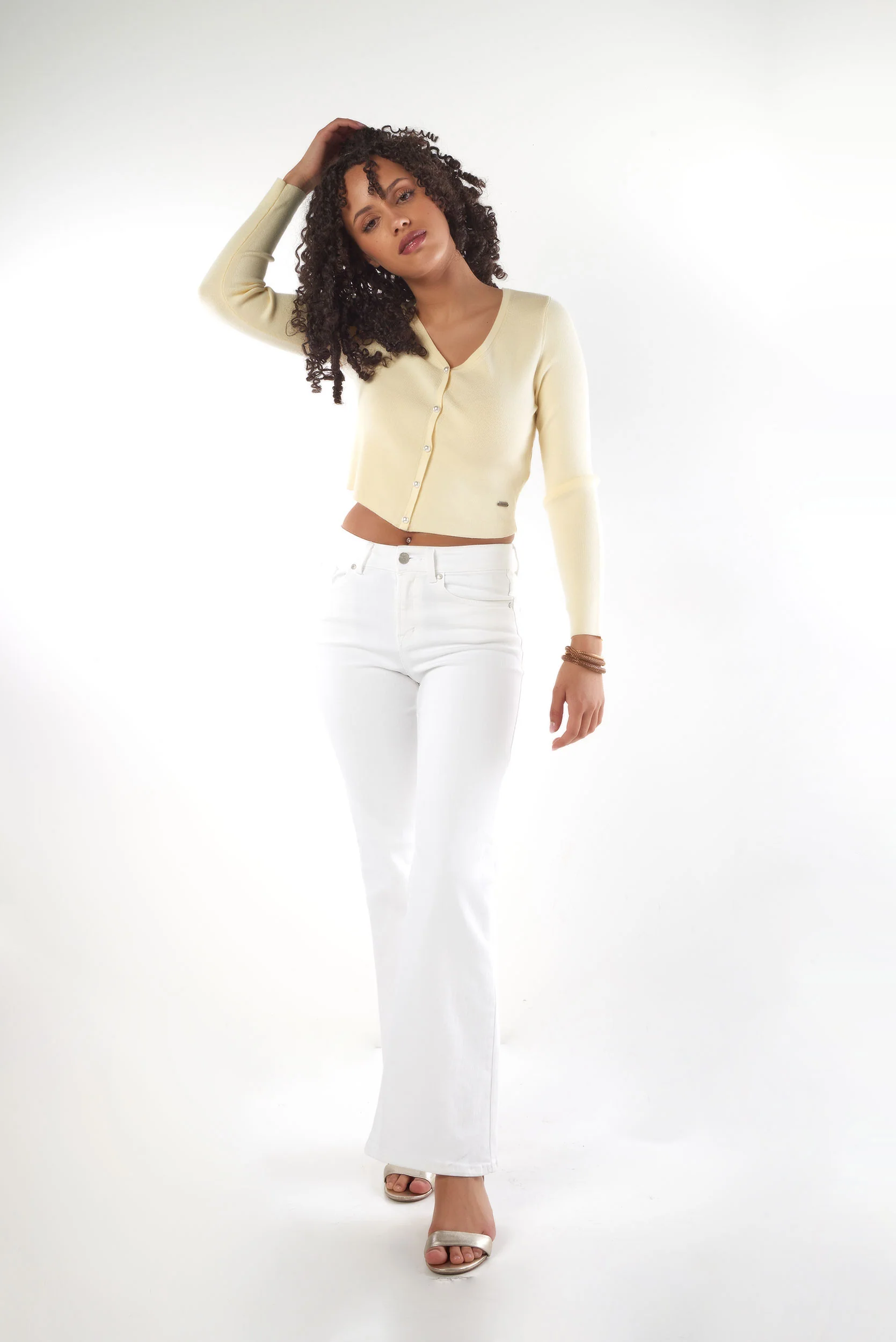 Cardigan Court Boutonné - IZIA - (E-A4) - Image 11