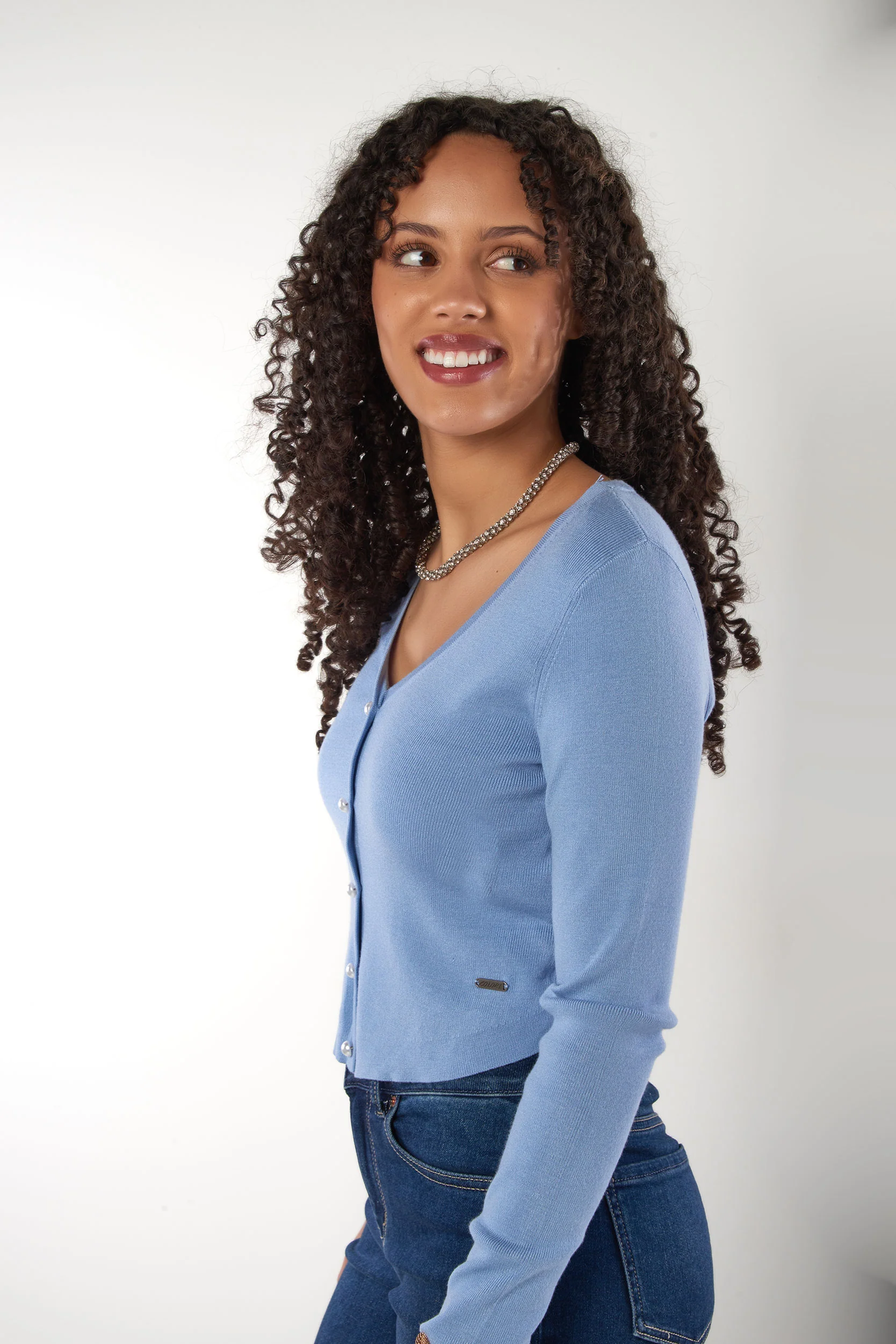 Cardigan Court Boutonné - IZIA - (E-A4) - Image 2
