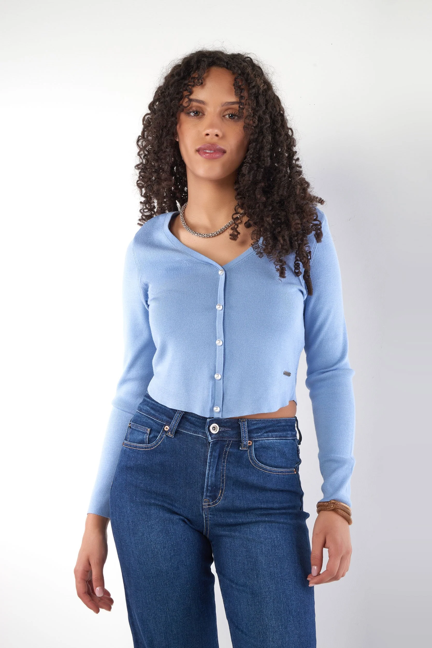 Cardigan Court Boutonné - IZIA - (E-A4) - Image 6