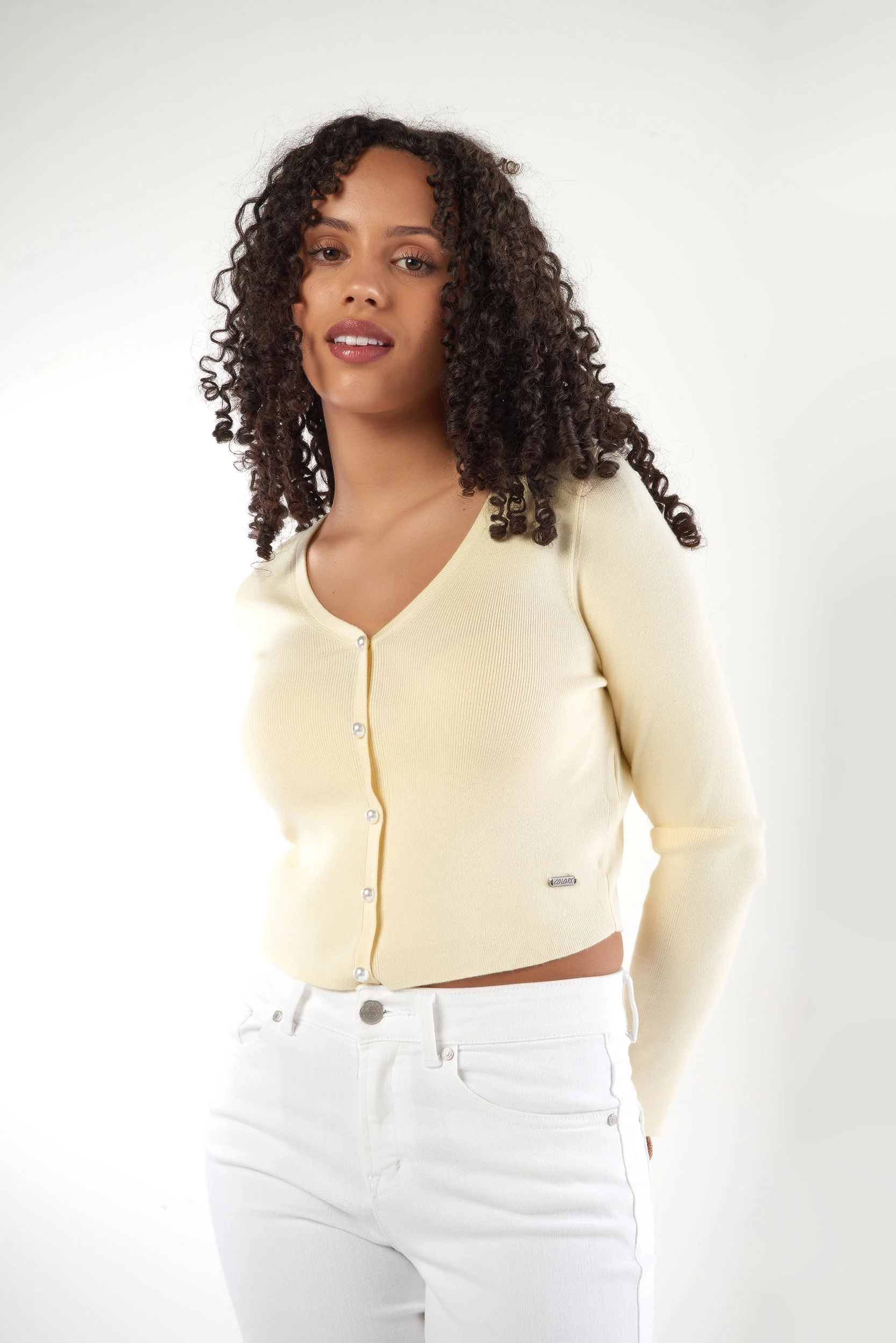 Cardigan Court Boutonné - IZIA - (E-A4) - Image 8