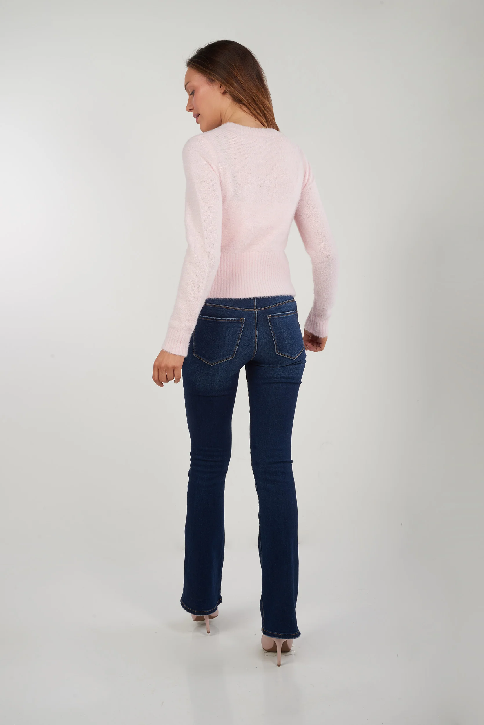 Cardigan duveteux à col en V - LAURANA-Y2 - (E-B7) - Image 21