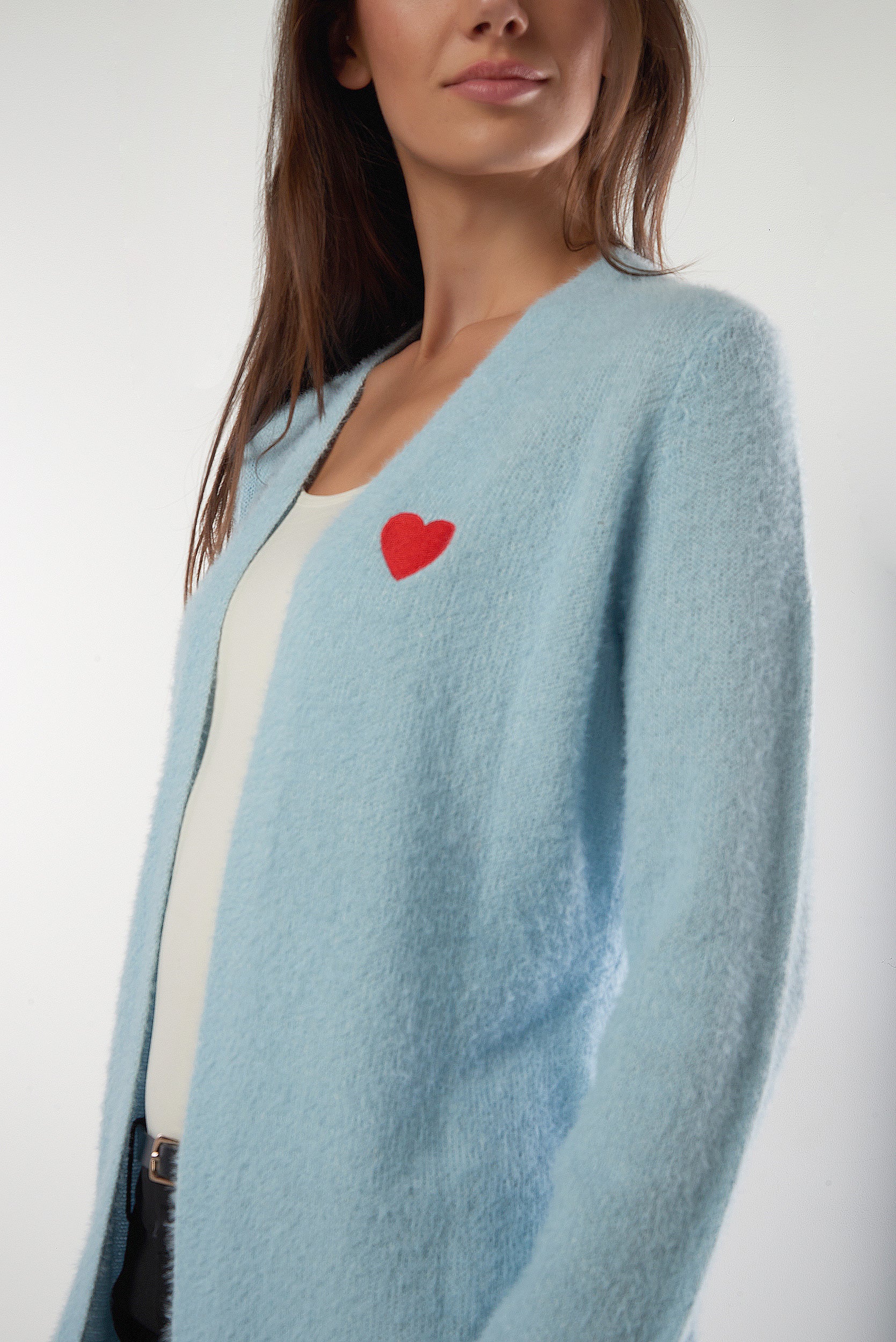 Cardigan pelucheux ouvert - AMALIA-Y2 - - Image 12