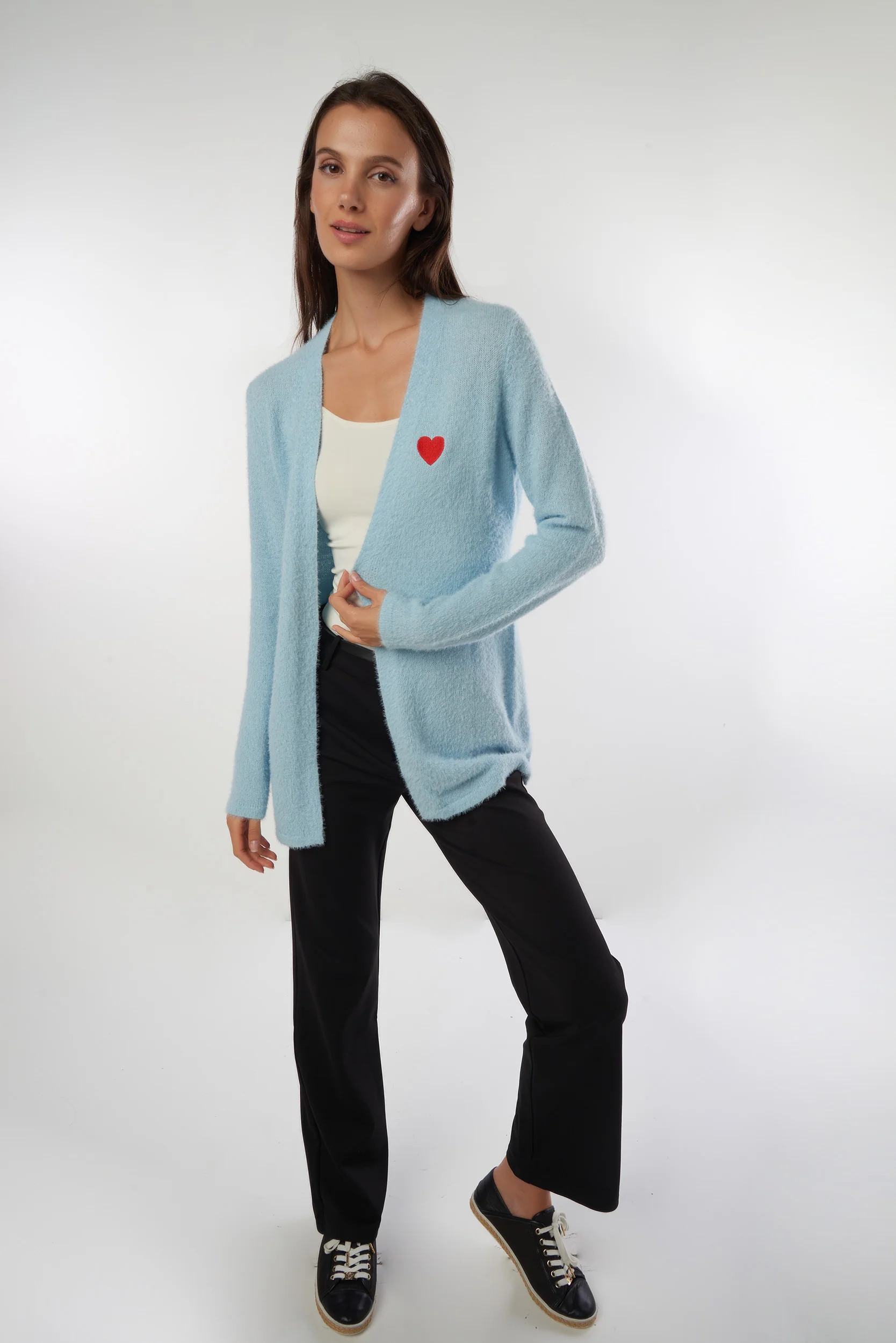 Cardigan pelucheux ouvert - AMALIA-Y2 - - Image 13