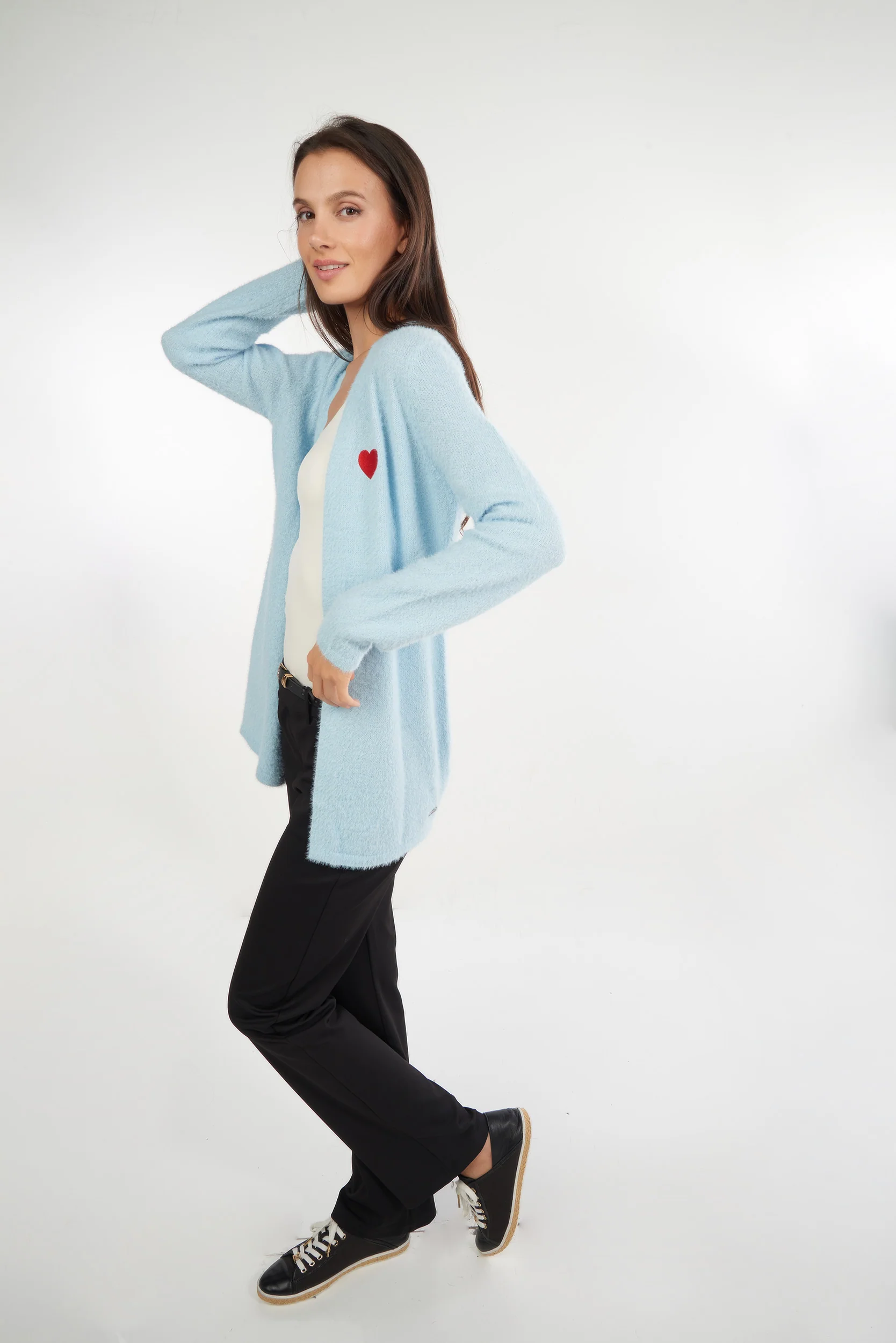 Cardigan pelucheux ouvert - AMALIA-Y2 - - Image 15
