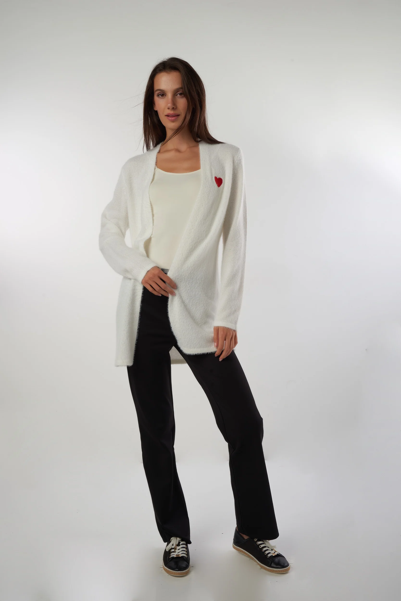 Cardigan pelucheux ouvert - AMALIA-Y2 - - Image 6