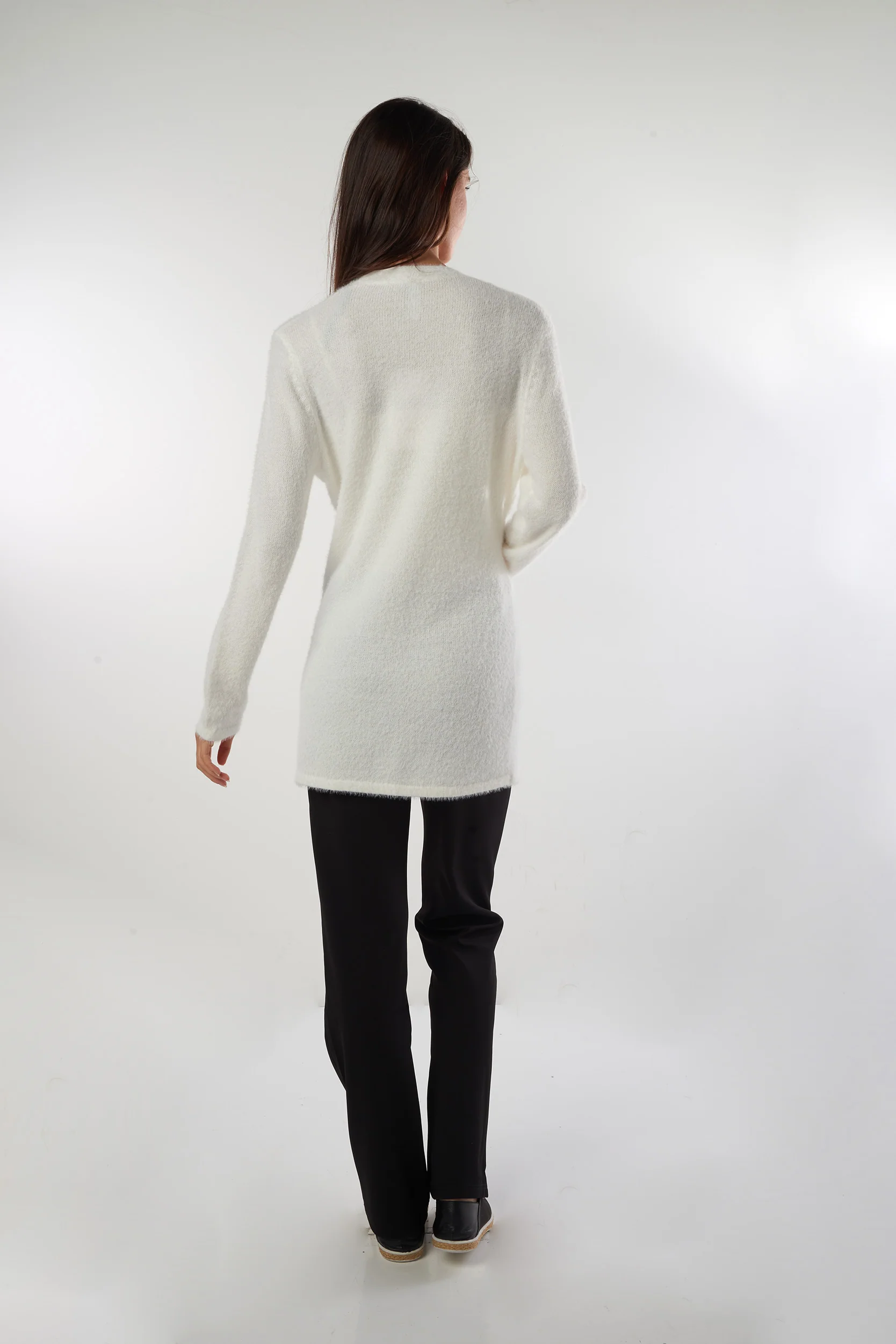 Cardigan pelucheux ouvert - AMALIA-Y2 - - Image 7
