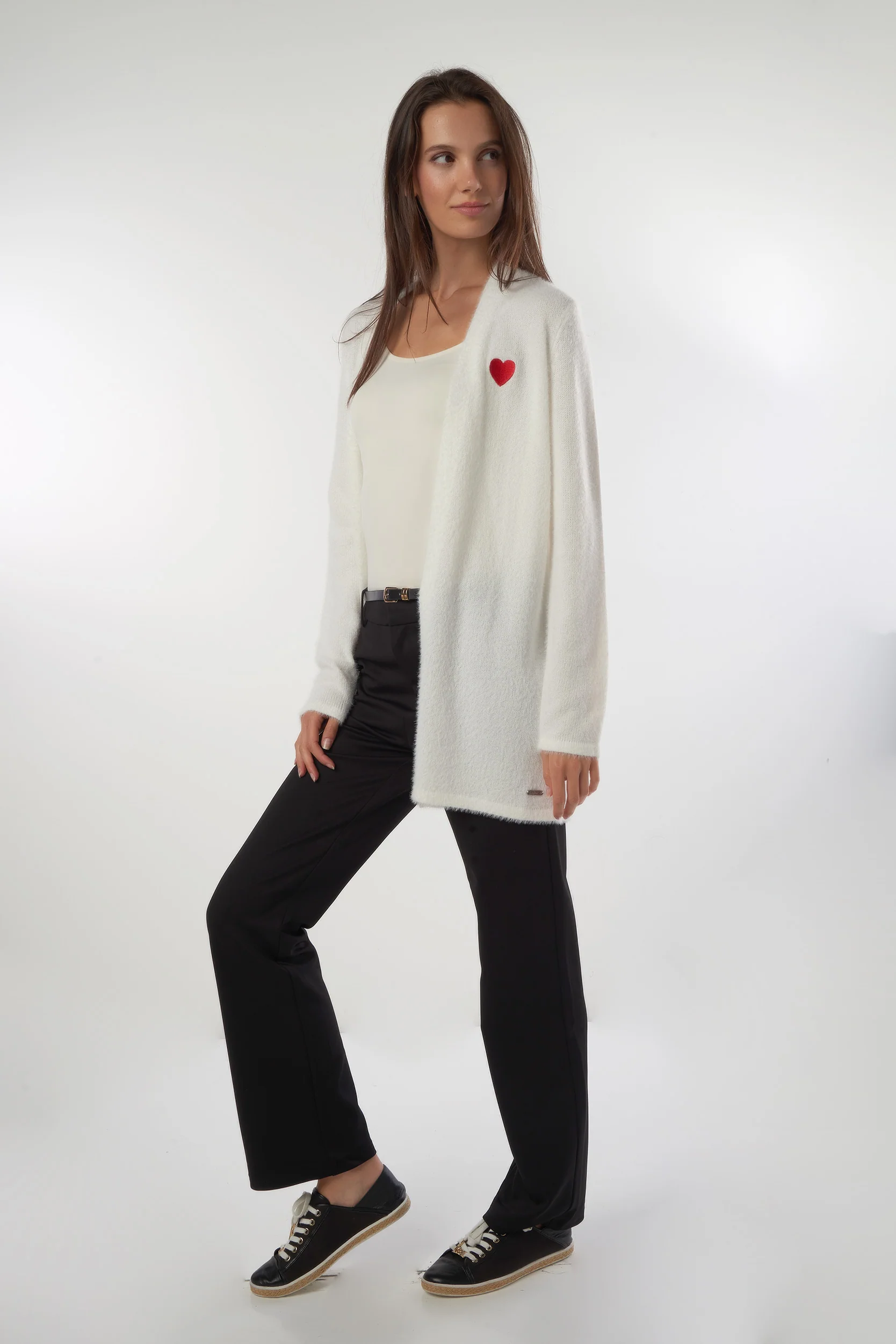 Cardigan pelucheux ouvert - AMALIA-Y2 - - Image 8