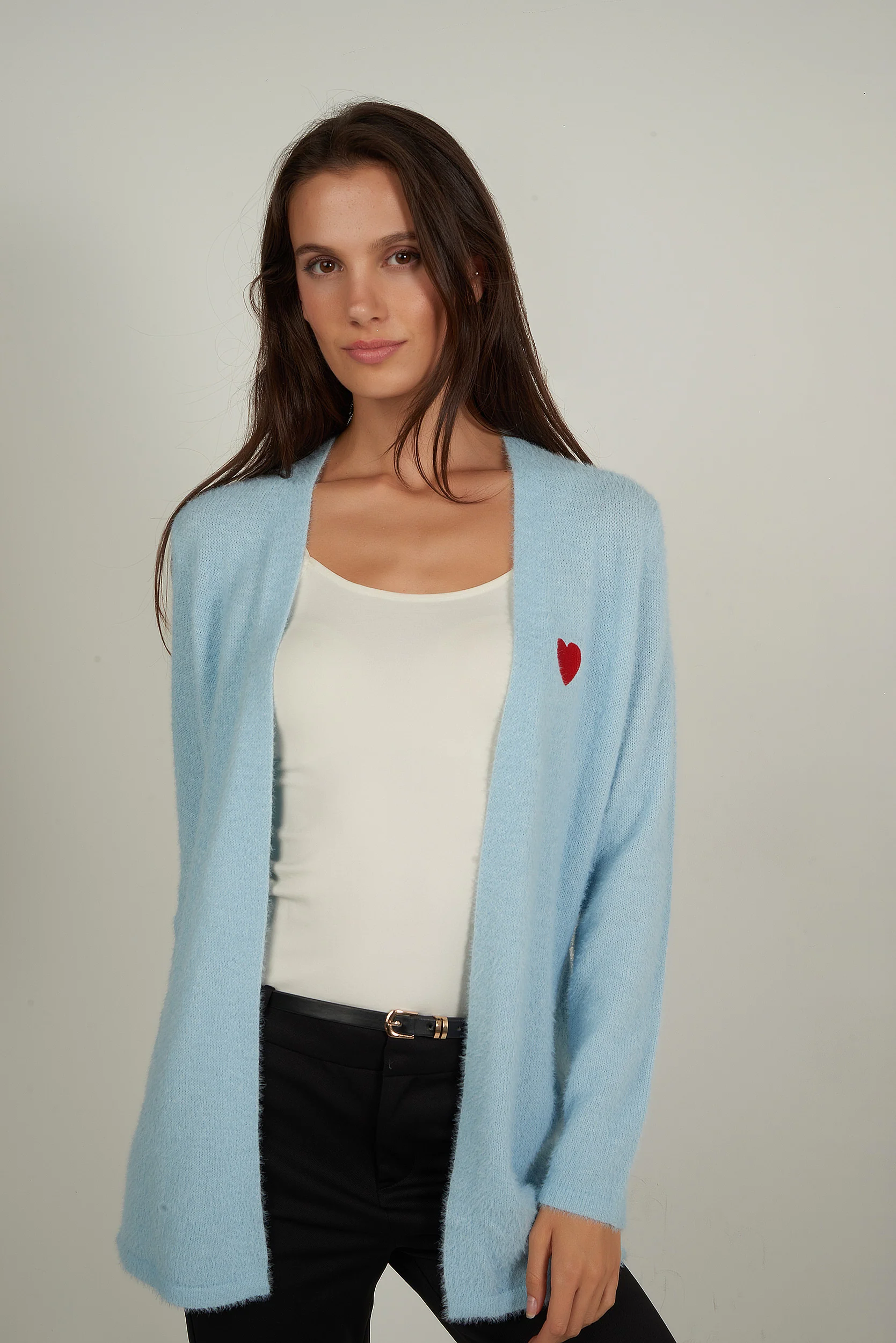 Cardigan pelucheux ouvert - AMALIA-Y2 - - Image 9