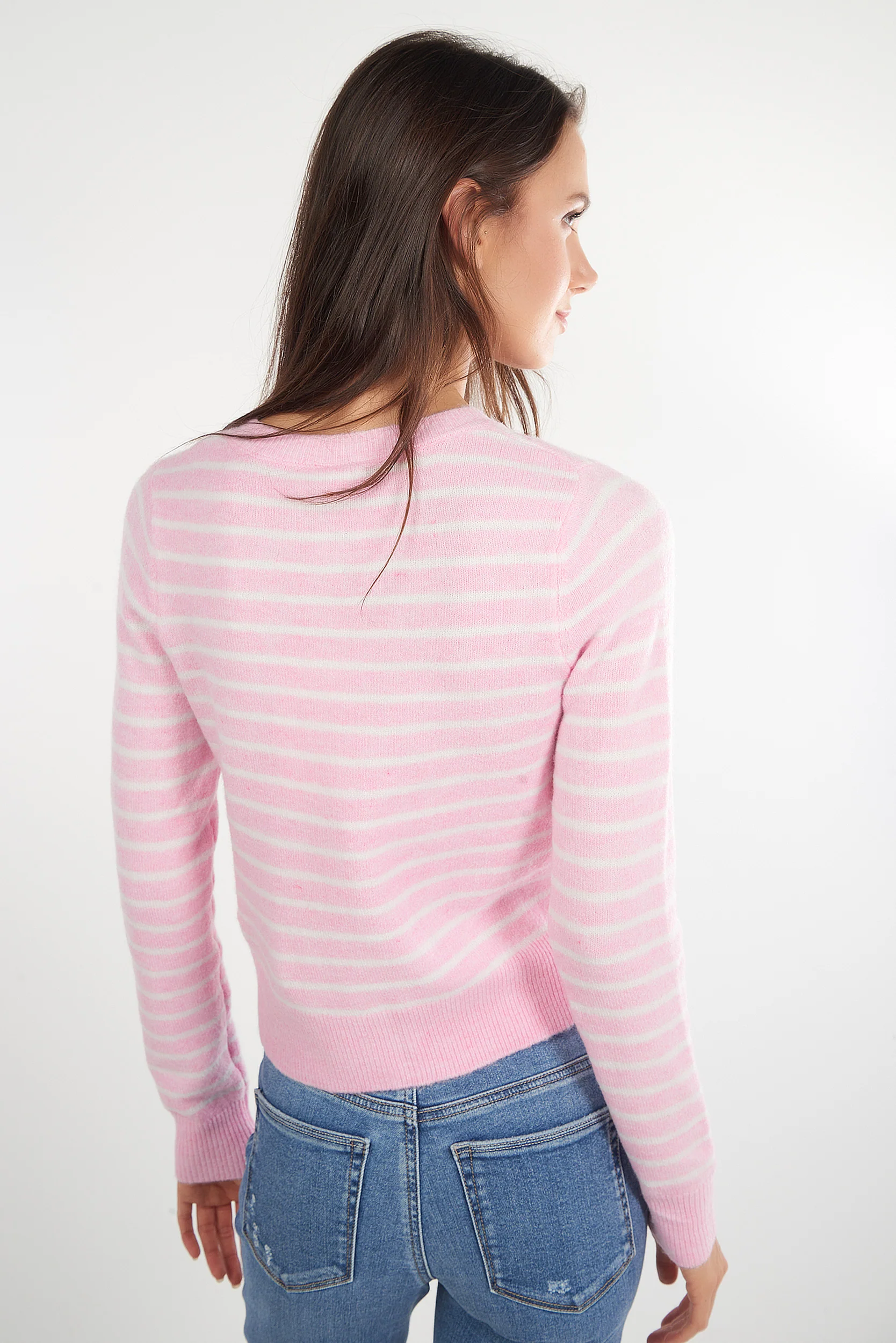 Cardigan rayé avec boutons - ETHEL - (E-B4) - Image 15