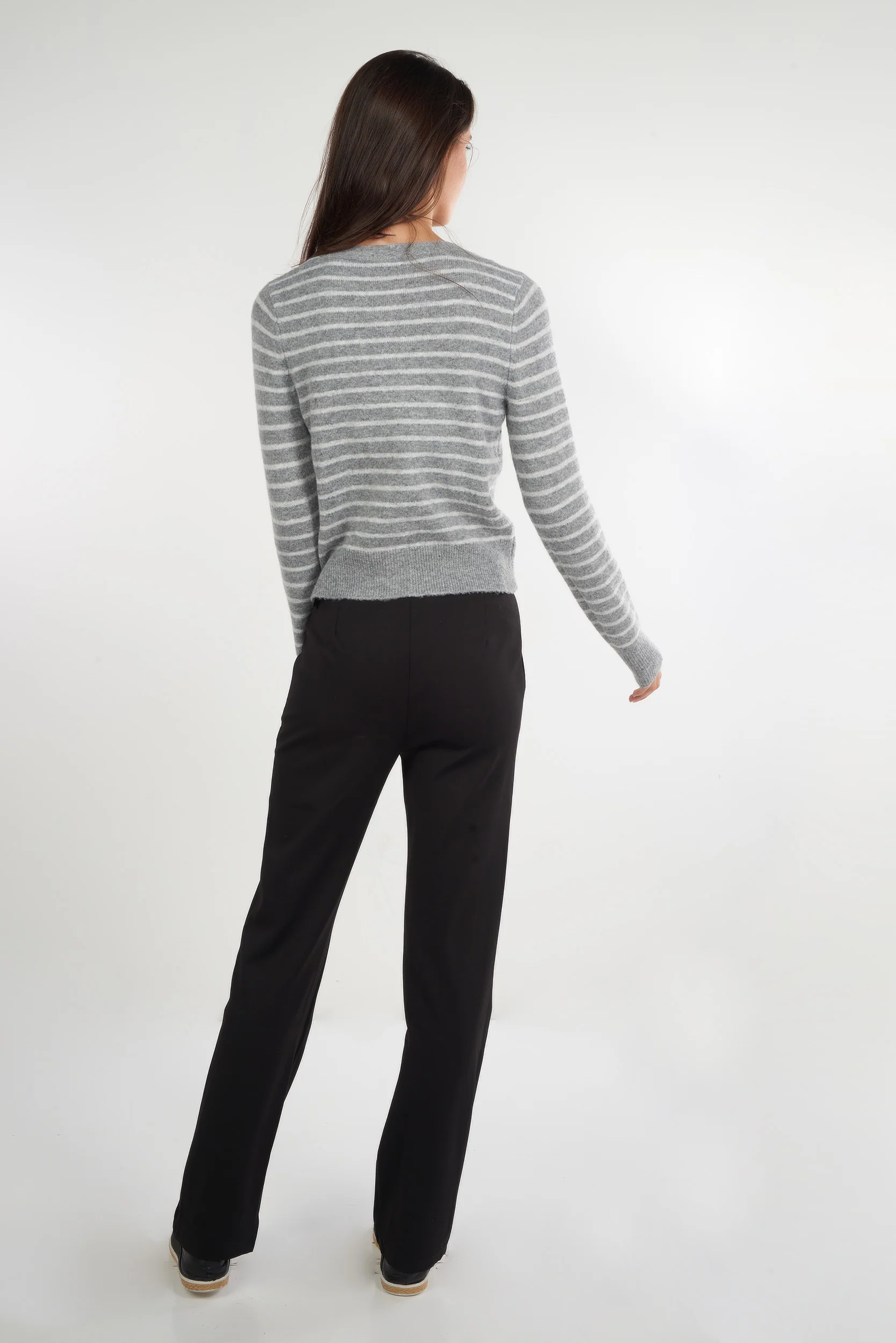 Cardigan rayé avec boutons - ETHEL - (E-B4) - Image 6