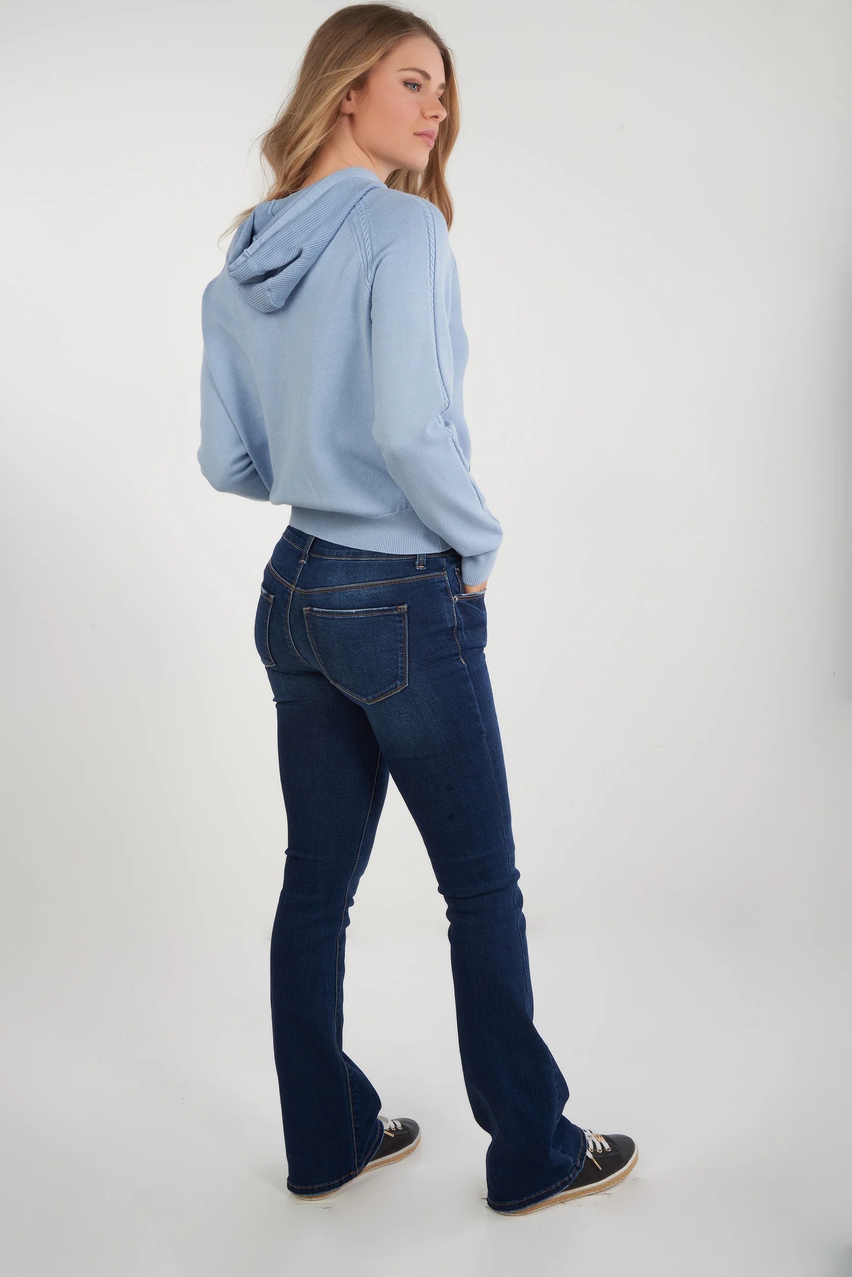 Cardigan torsadé avec capuchon - LT25090 - (E-A2) - Image 13