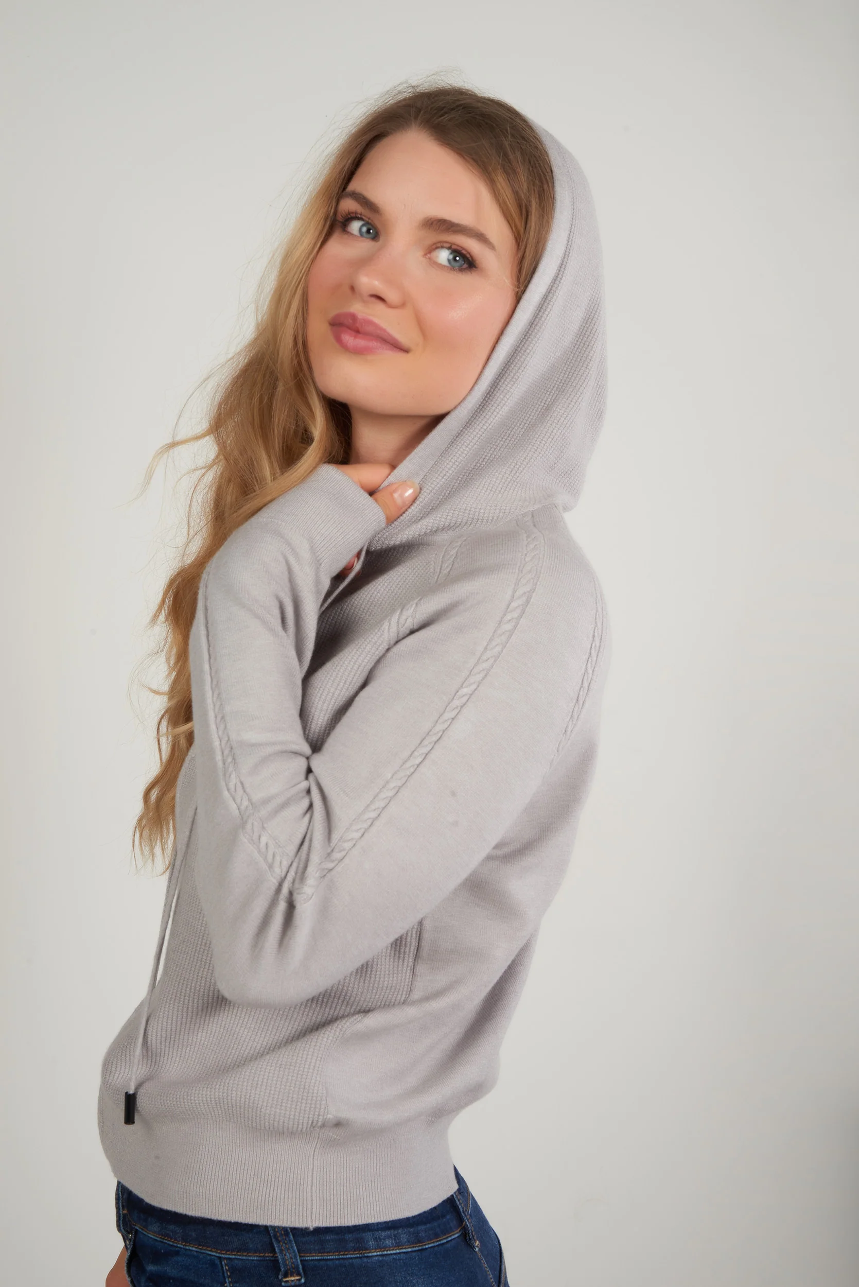 Cardigan torsadé avec capuchon - LT25090 - (E-A2) - Image 16