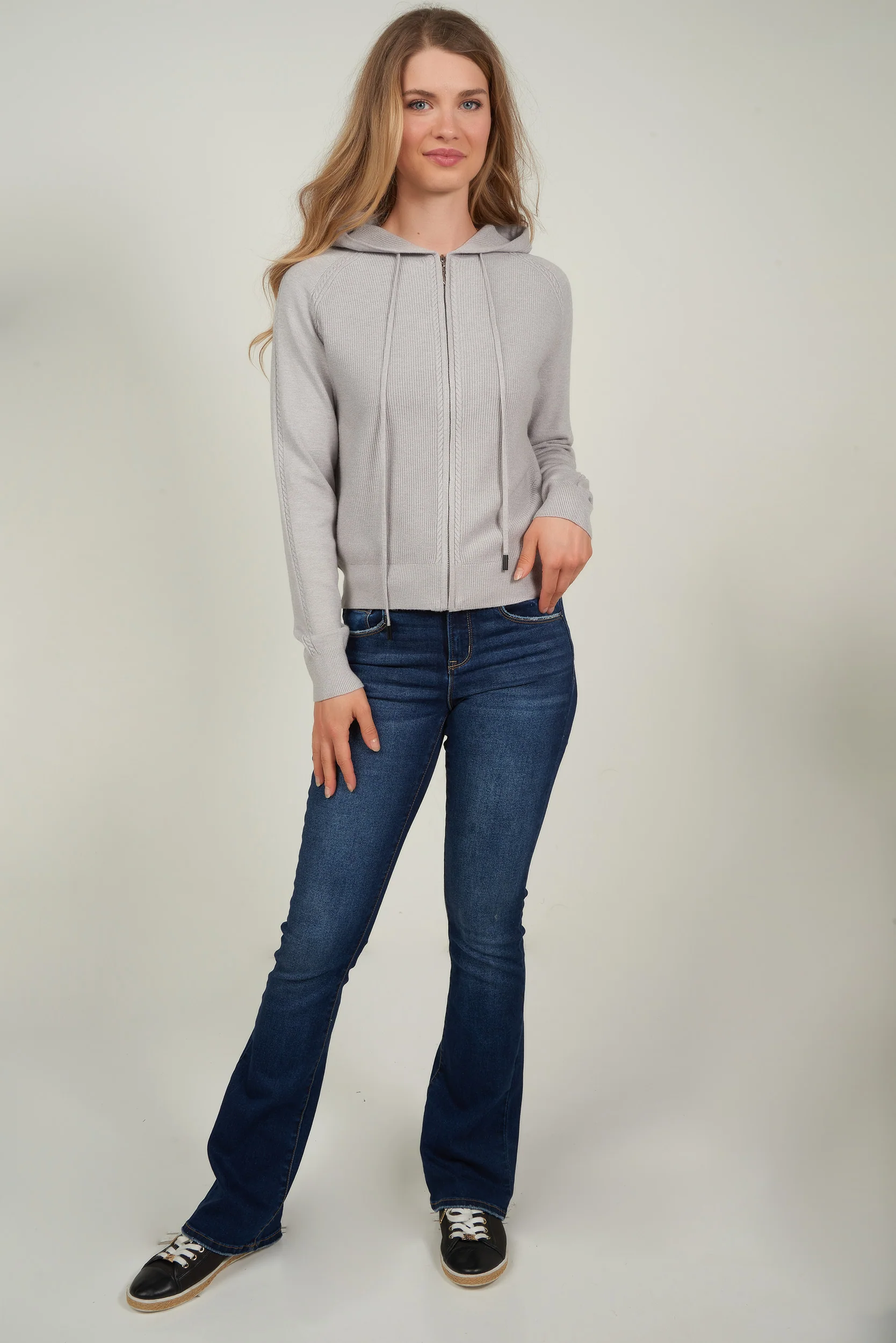 Cardigan torsadé avec capuchon - LT25090 - (E-A2) - Image 18