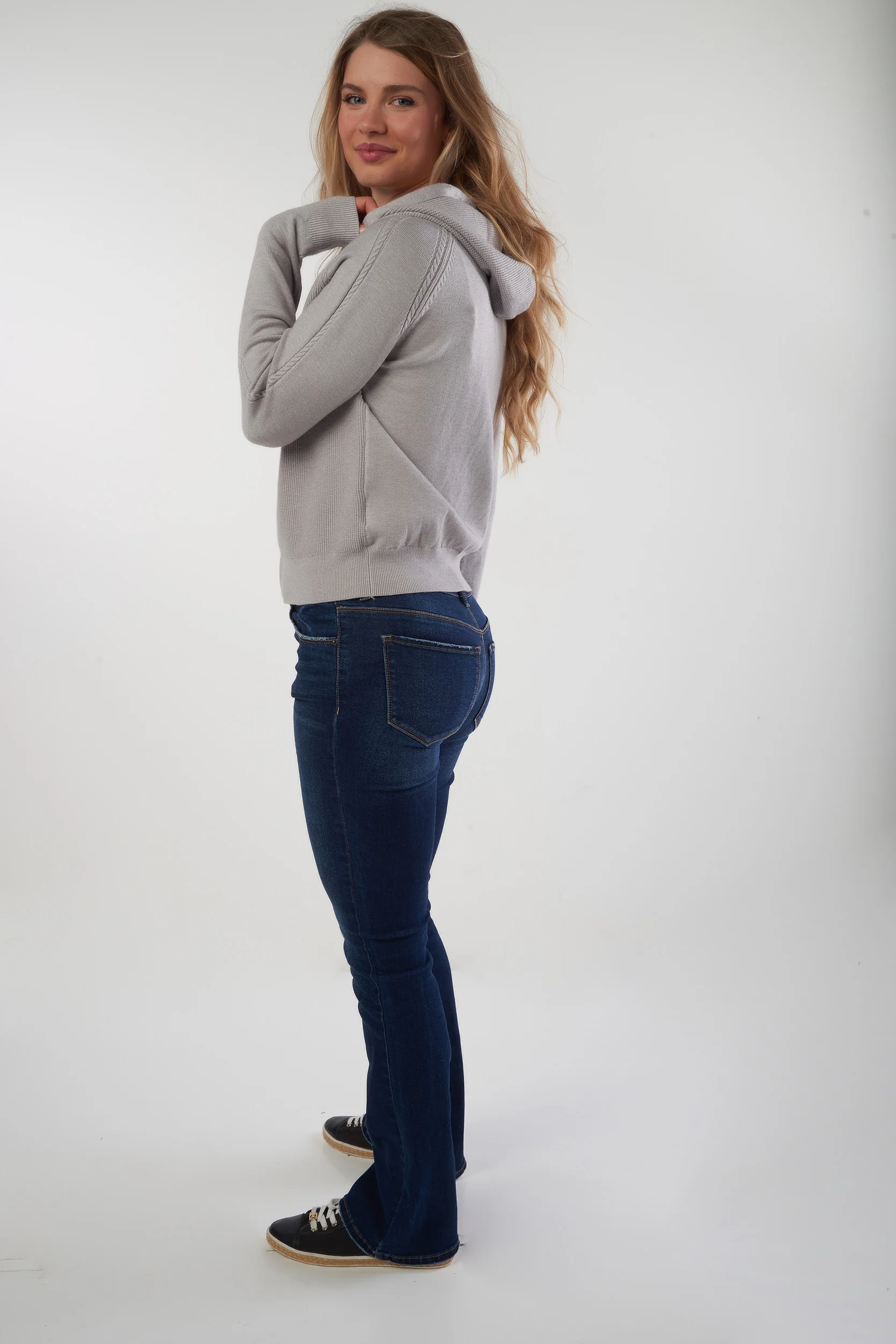 Cardigan torsadé avec capuchon - LT25090 - (E-A2) - Image 19