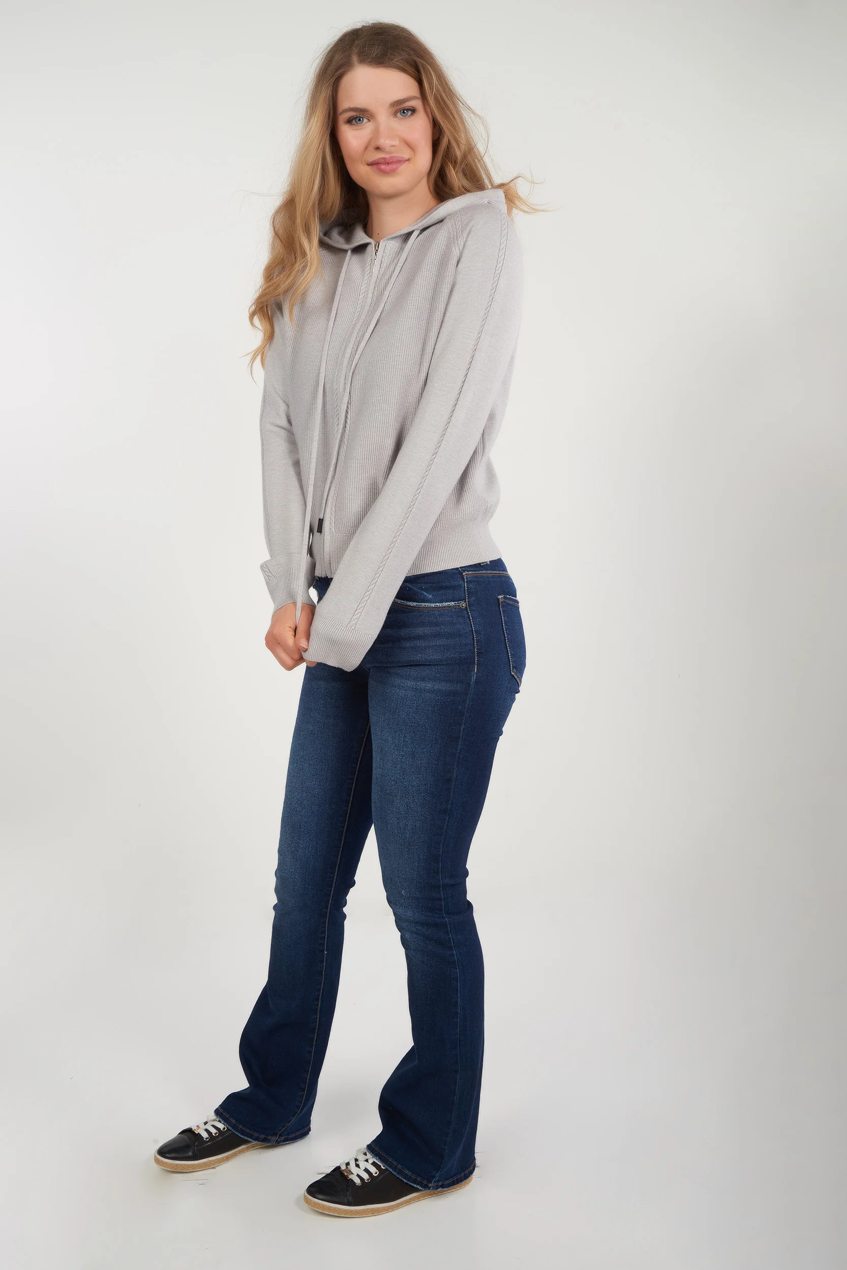 Cardigan torsadé avec capuchon - LT25090 - (E-A2) - Image 20