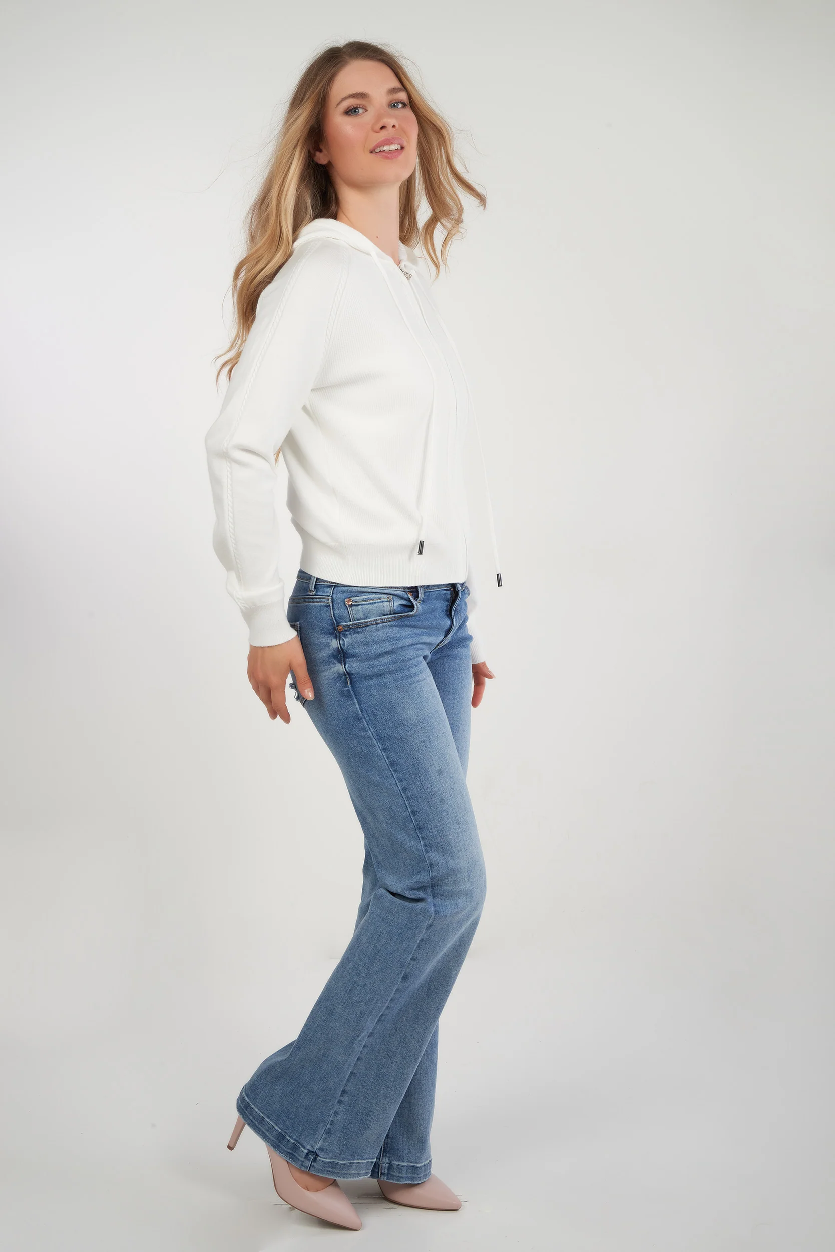 Cardigan torsadé avec capuchon - LT25090 - (E-A2) - Image 7
