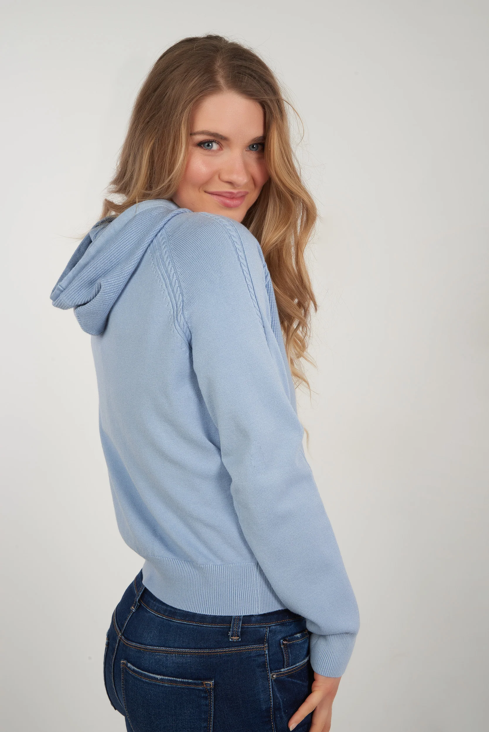 Cardigan torsadé avec capuchon - LT25090 - (E-A2) - Image 9