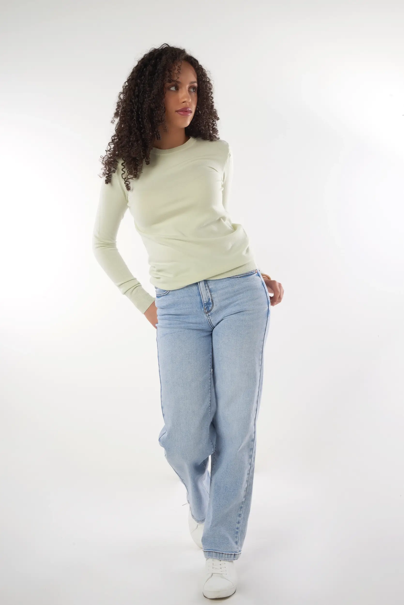 Chandail basique Ă col rond - DESIREE - (E-B9) - Image 10