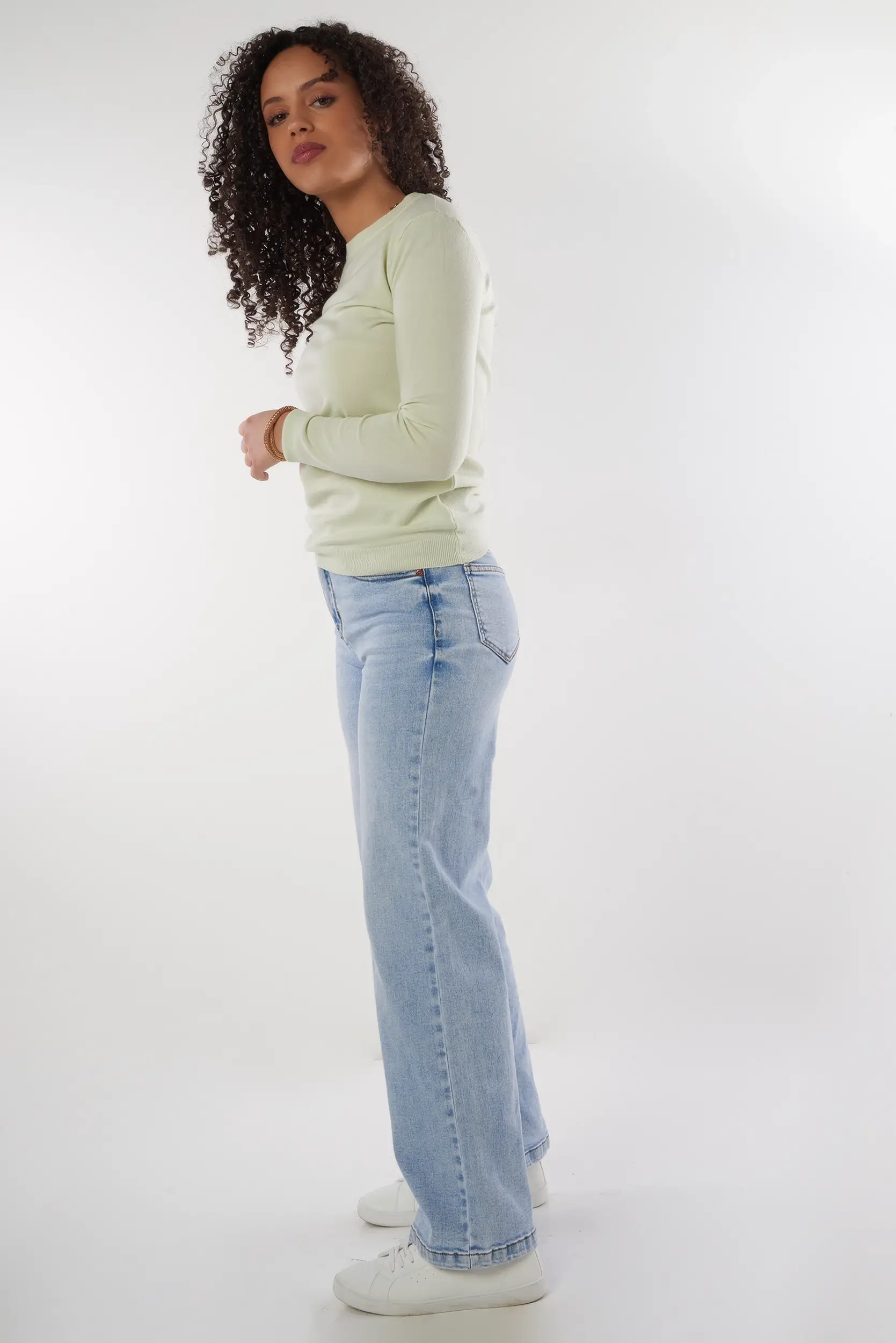 Chandail basique Ă col rond - DESIREE - (E-B9) - Image 11