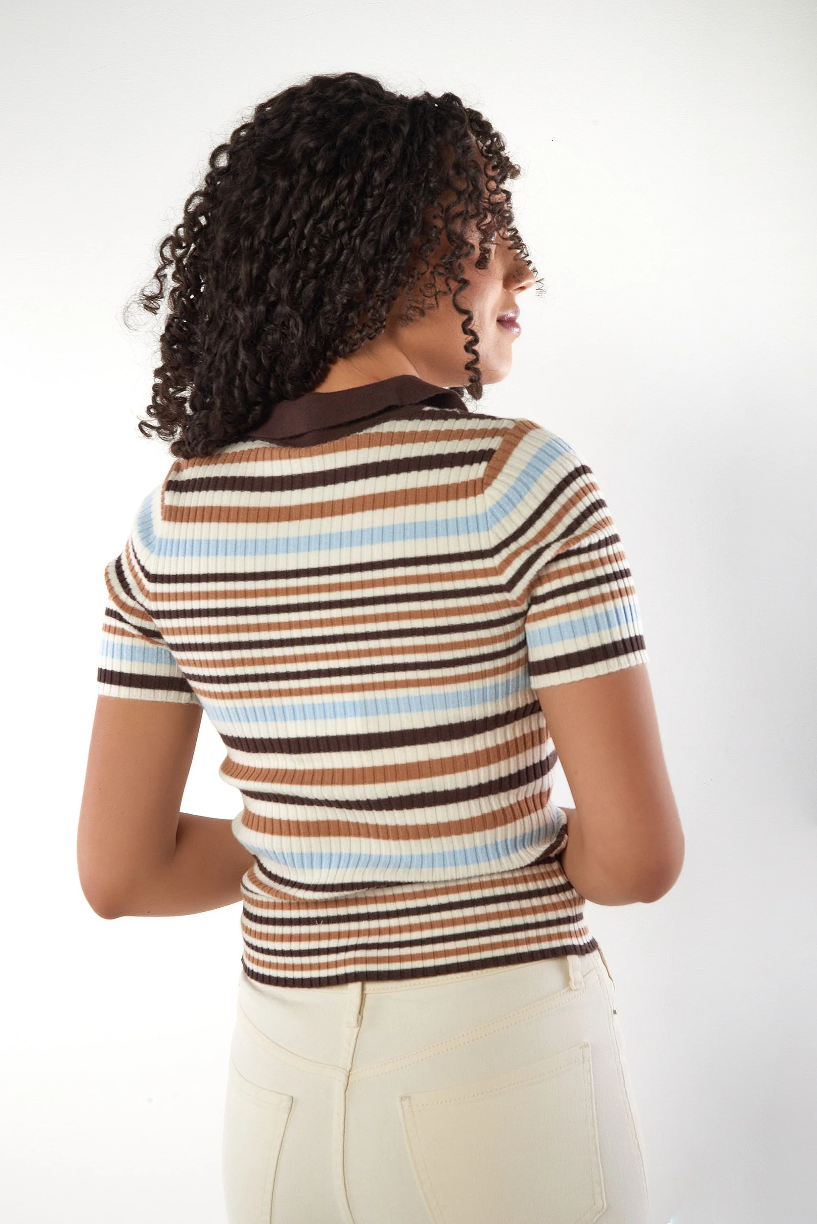Cardigan Rayé à Fermeture Éclair - AIMY - (E-A6) - Image 3