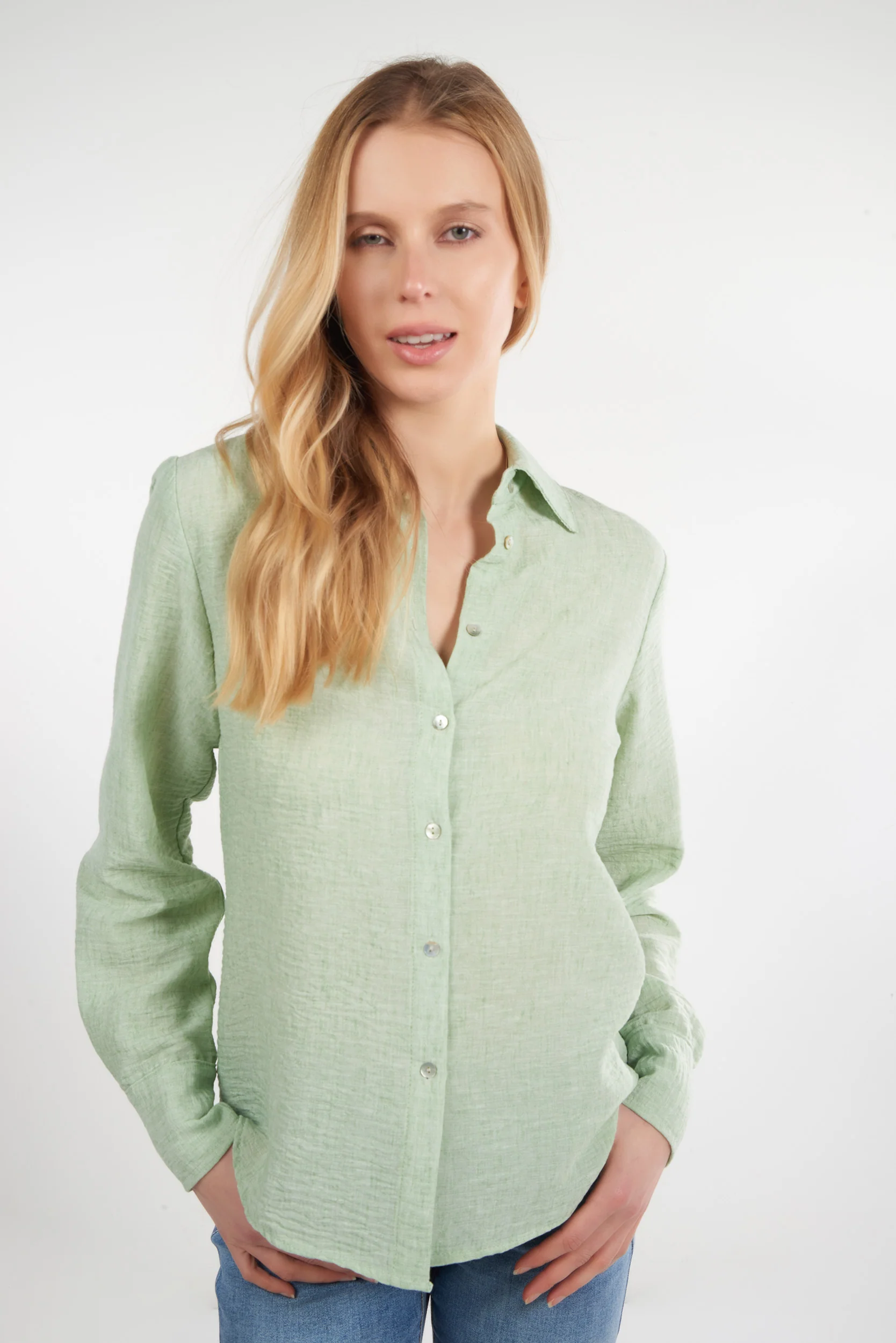 Blouse à manches longues - GOLDY-2 - (R-A10) - Image 8