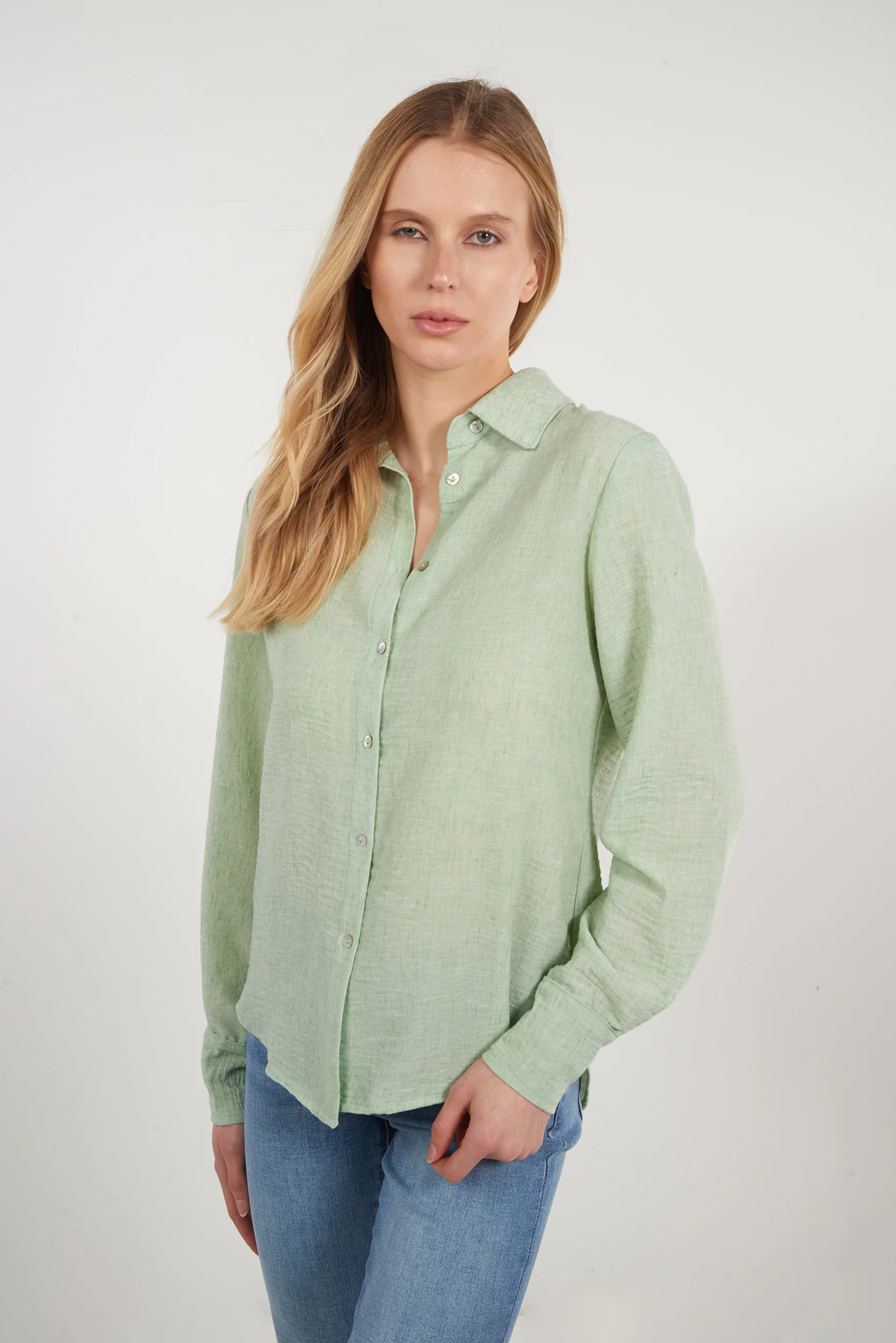 Blouse à manches longues - GOLDY-2 - (R-A10) - Image 9