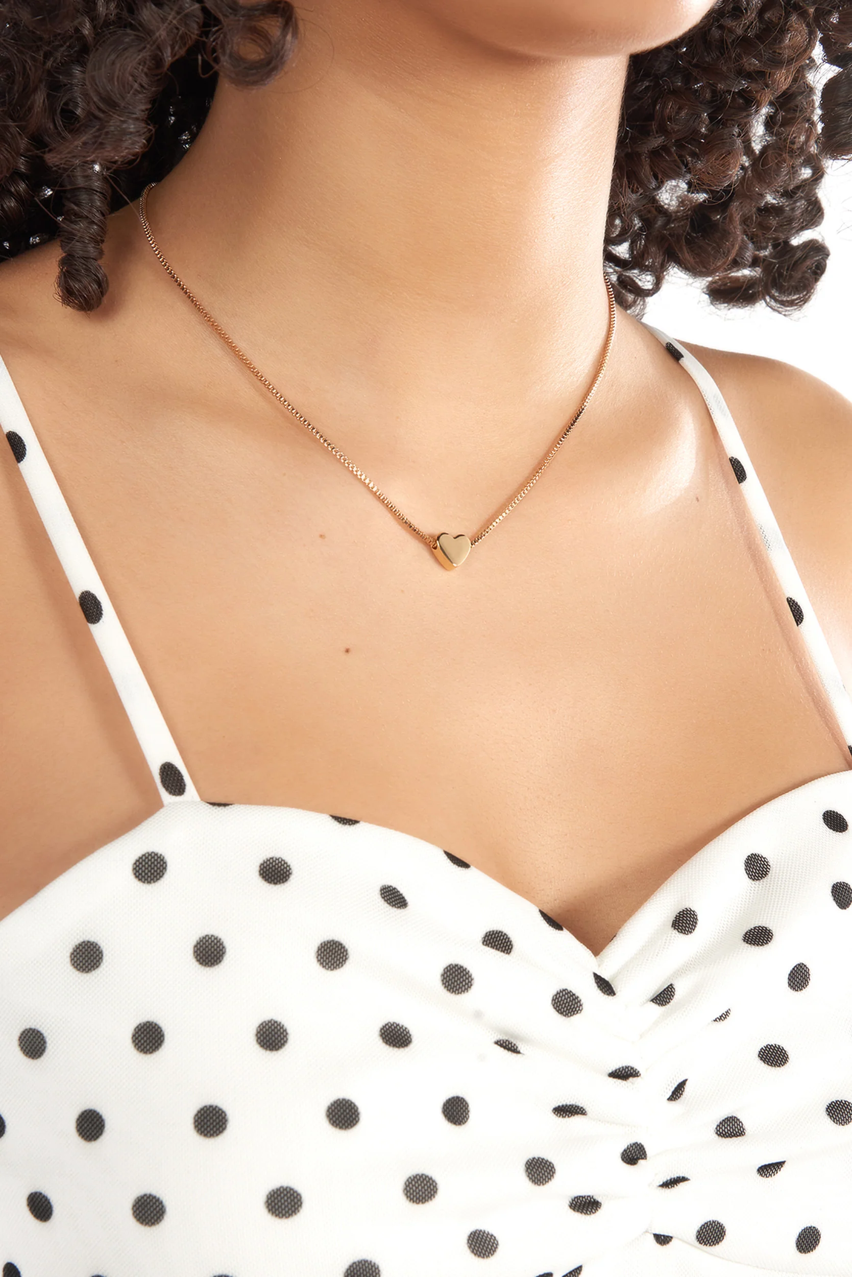 Collier Cœur Doré - C1191 - VENTE FINALE - Image 2