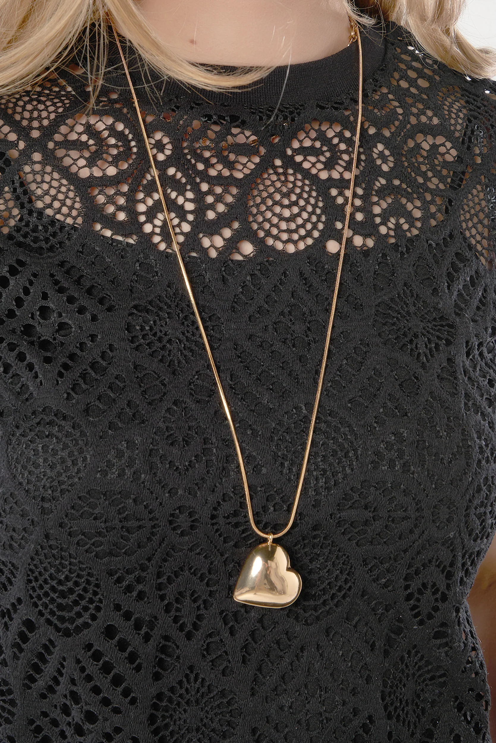 Collier cœur doré - C1160 - VENTE FINALE