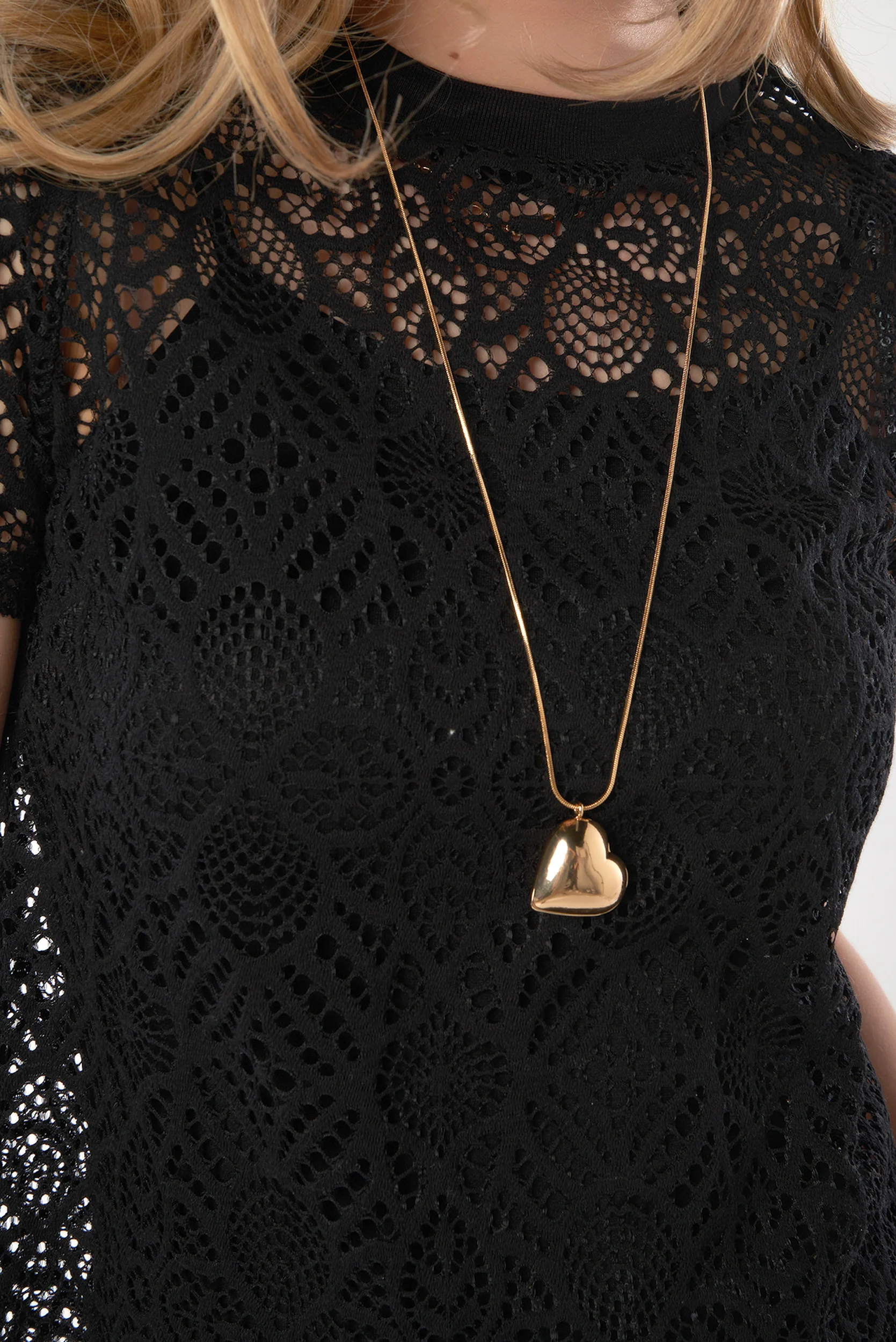 Collier cœur doré - C1160 - VENTE FINALE - Image 2