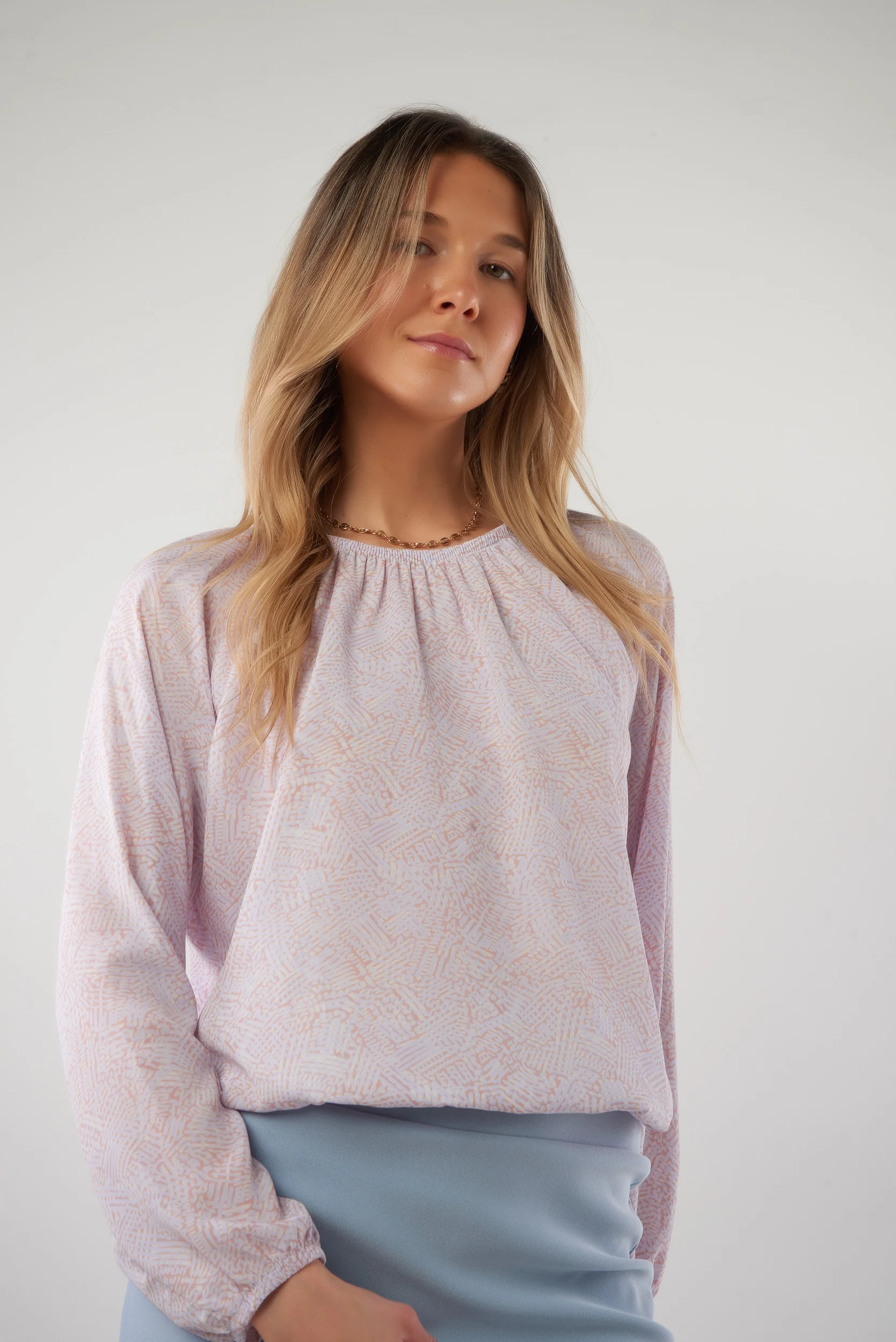 Haut imprimé en chiffon - CLAUDINE-25 - (R-A6) - Image 10