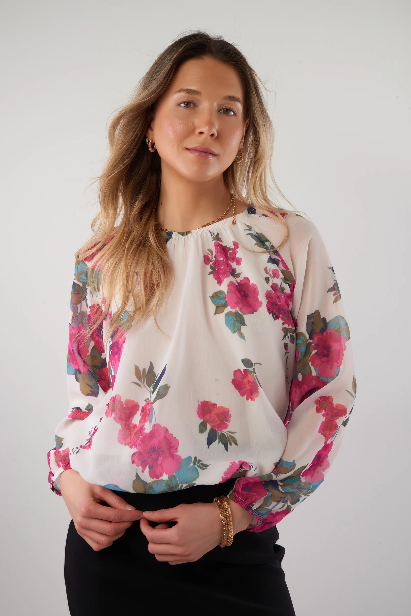 Haut imprimé en chiffon - CLAUDINE-25 - (R-A6) - Image 15
