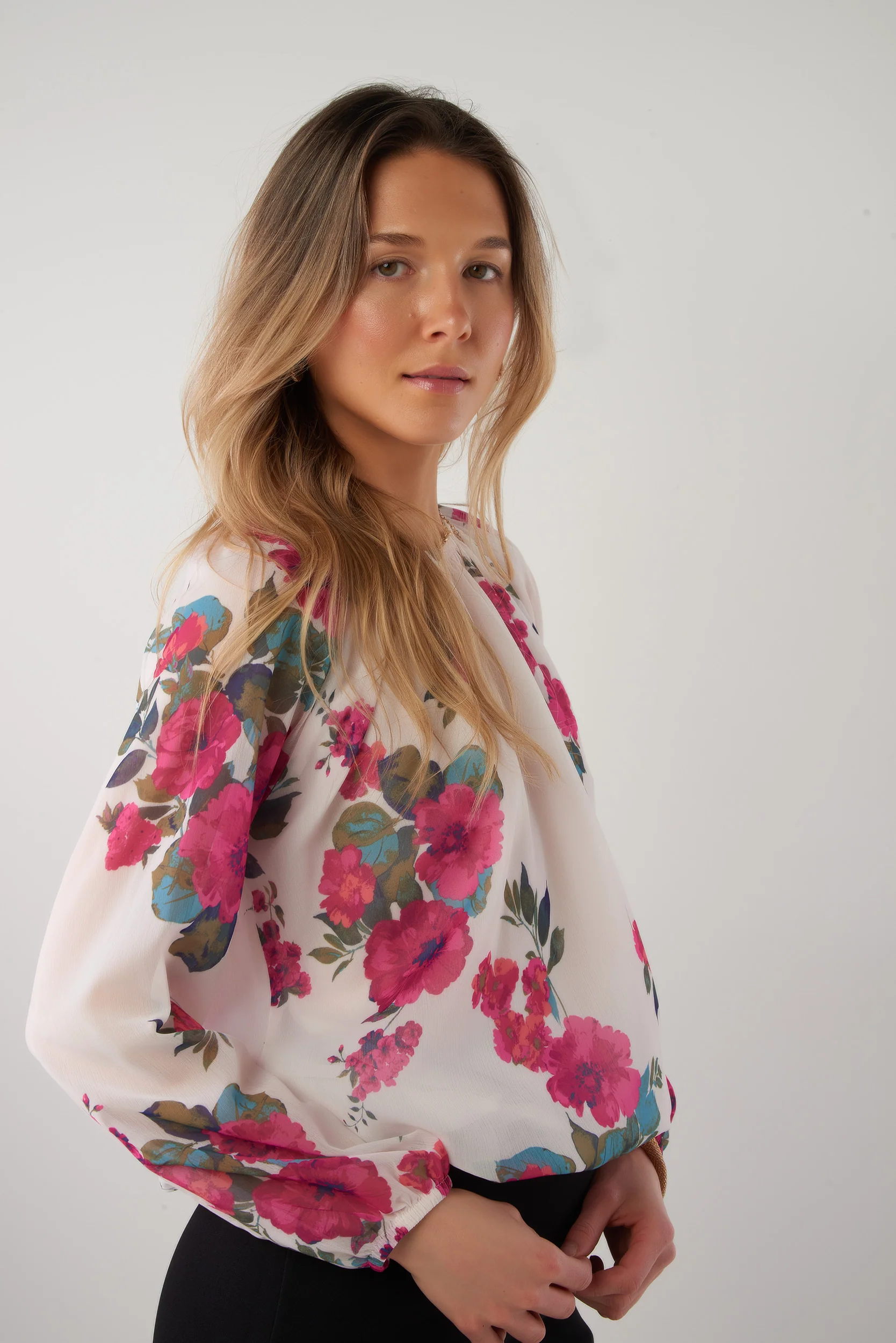 Haut imprimé en chiffon - CLAUDINE-25 - (R-A6) - Image 18