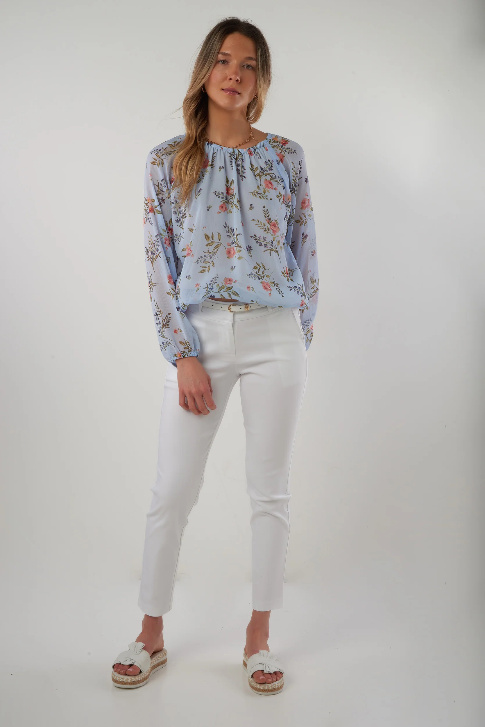 Haut imprimé en chiffon - CLAUDINE-25 - (R-A6) - Image 4