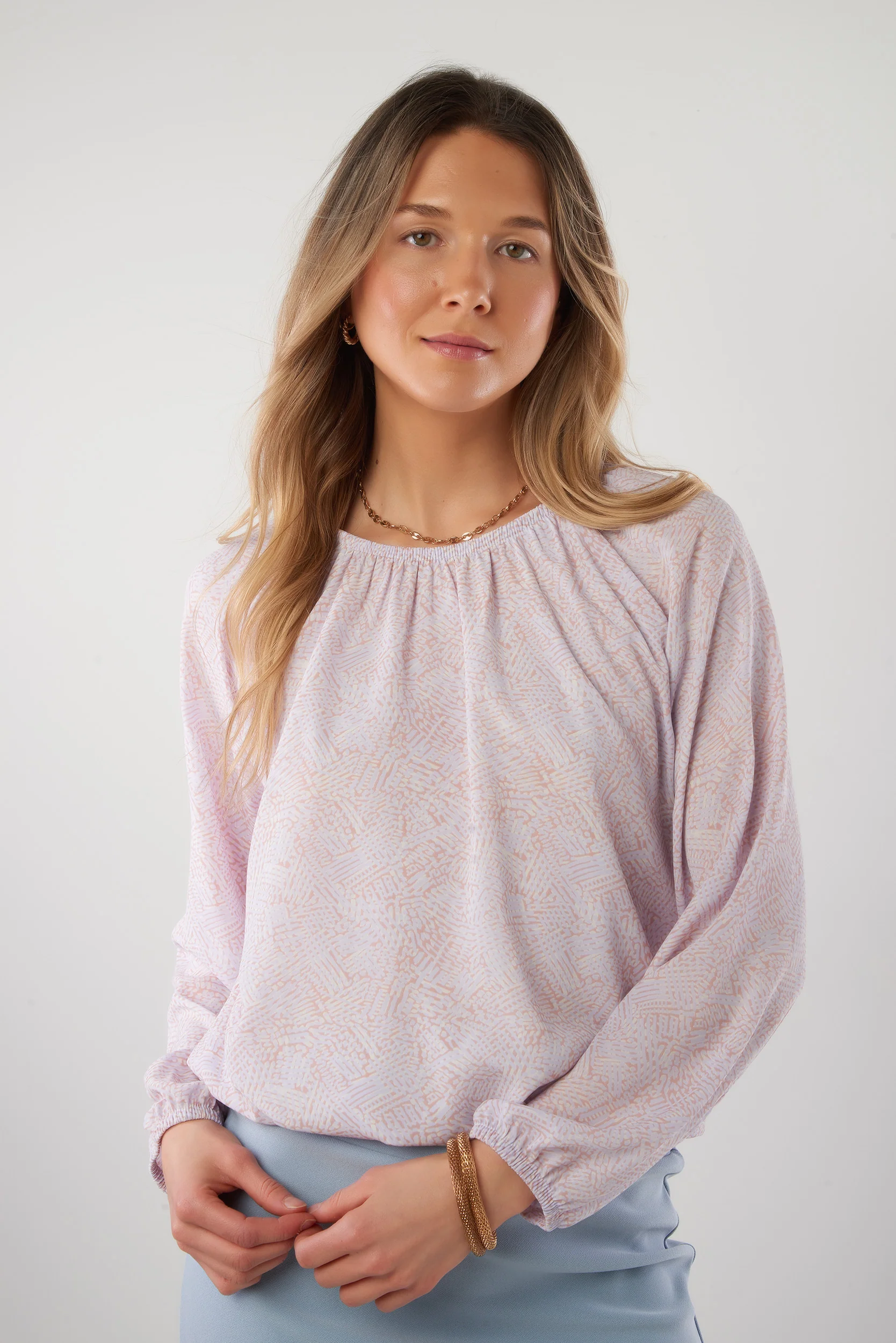 Haut imprimé en chiffon - CLAUDINE-25 - (R-A6) - Image 7