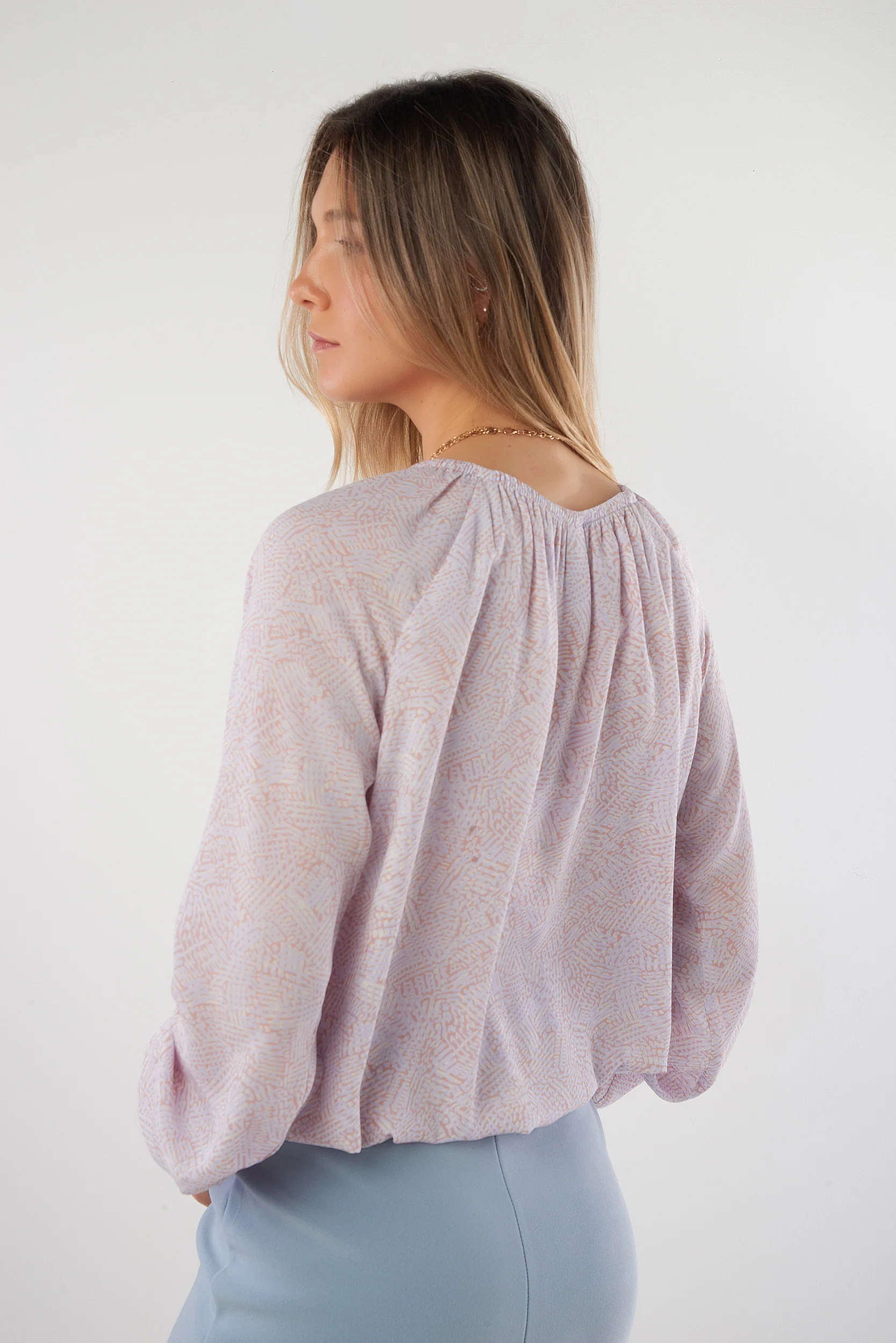Haut imprimé en chiffon - CLAUDINE-25 - (R-A6) - Image 8