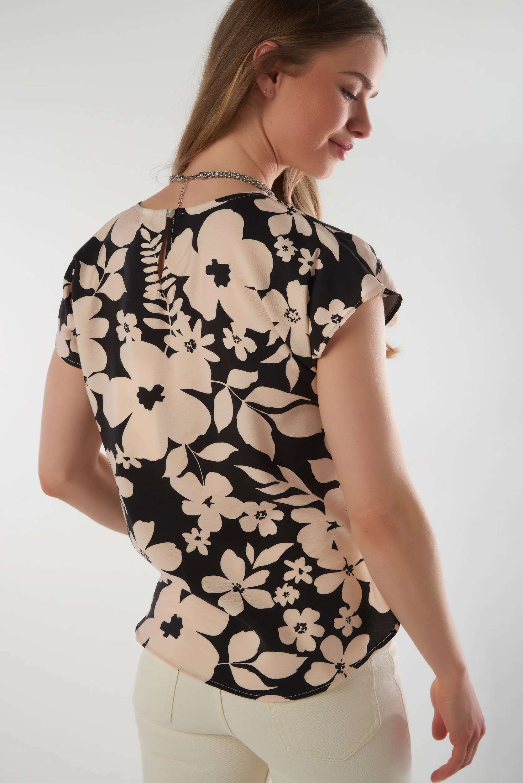 Haut pour femme à motif fleuri - CARSON-P2 - (R-A2) - Image 10