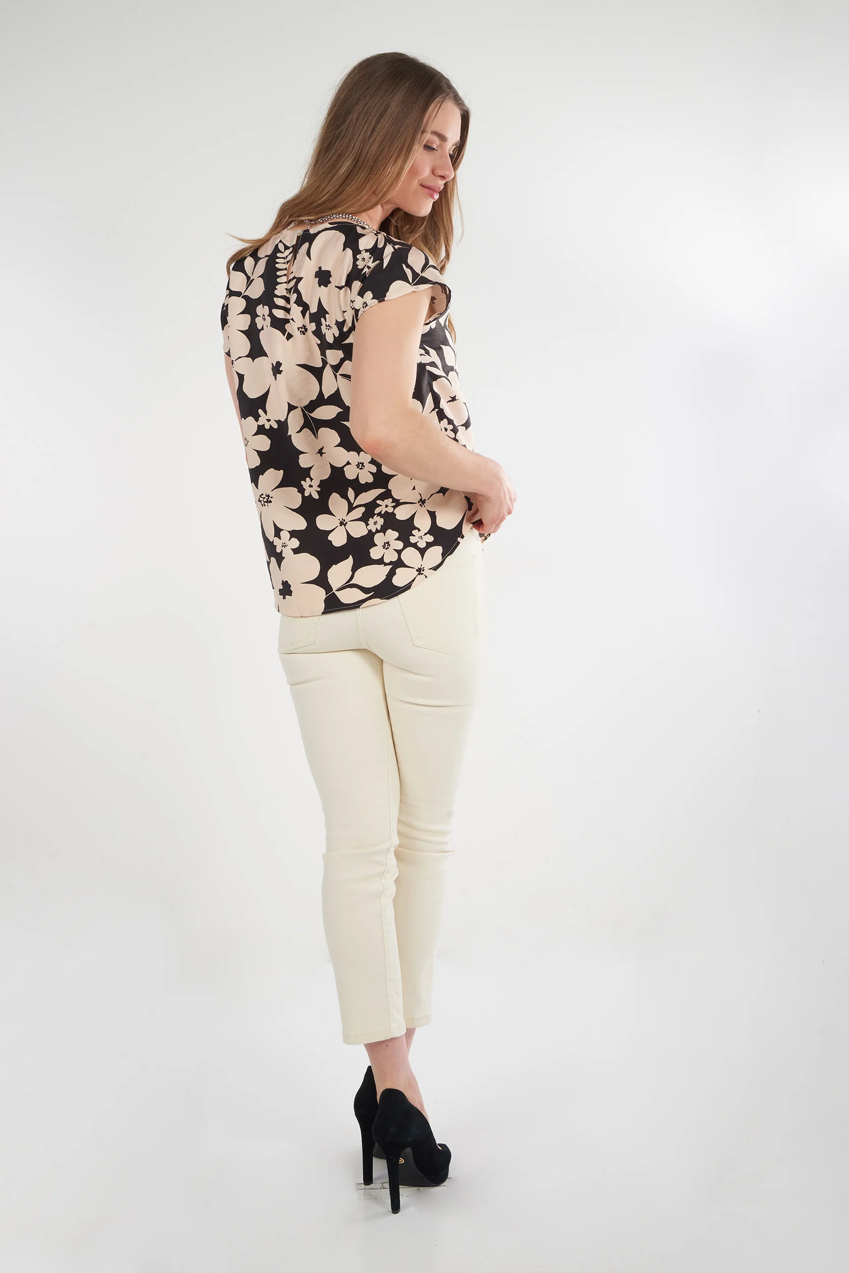 Haut pour femme à motif fleuri - CARSON-P2 - (R-A2) - Image 13