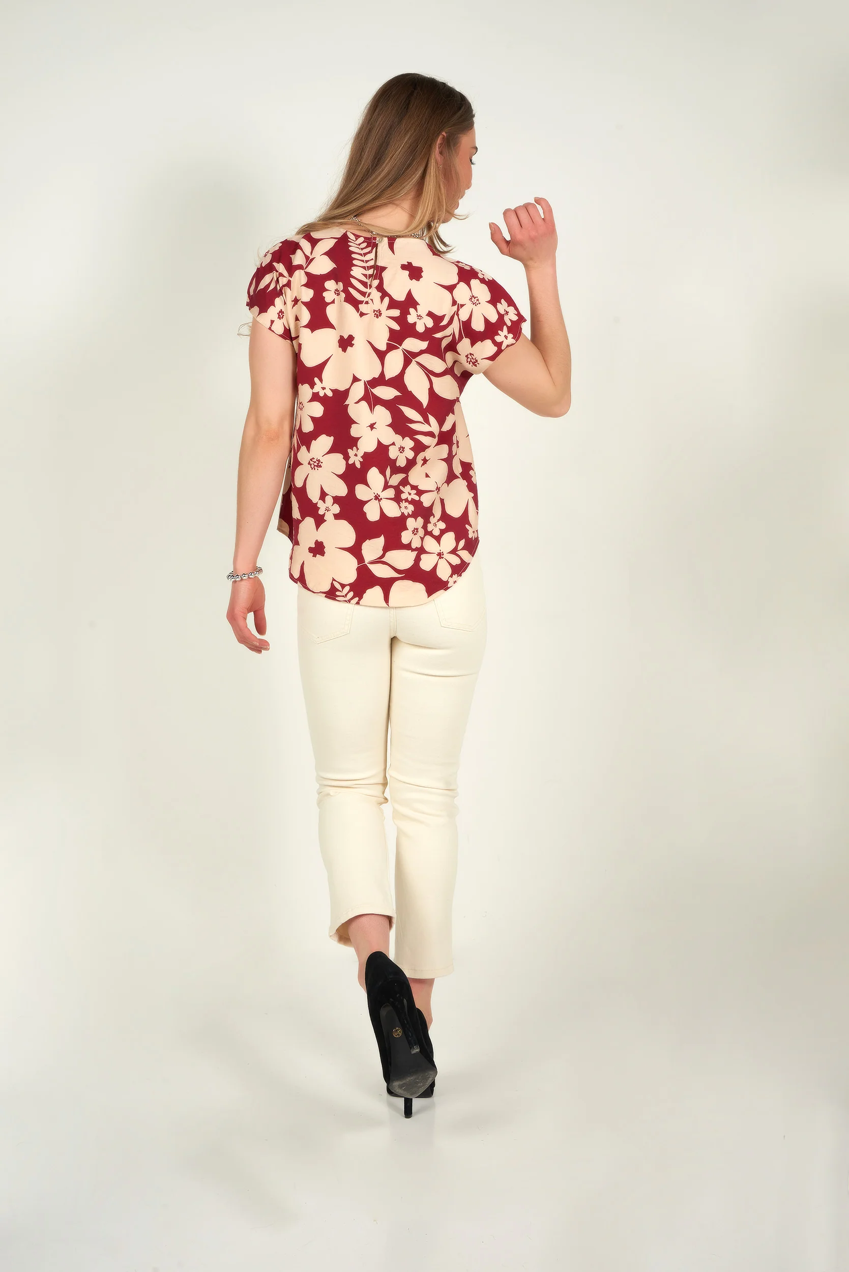 Haut pour femme à motif fleuri - CARSON-P2 - (R-A2) - Image 18