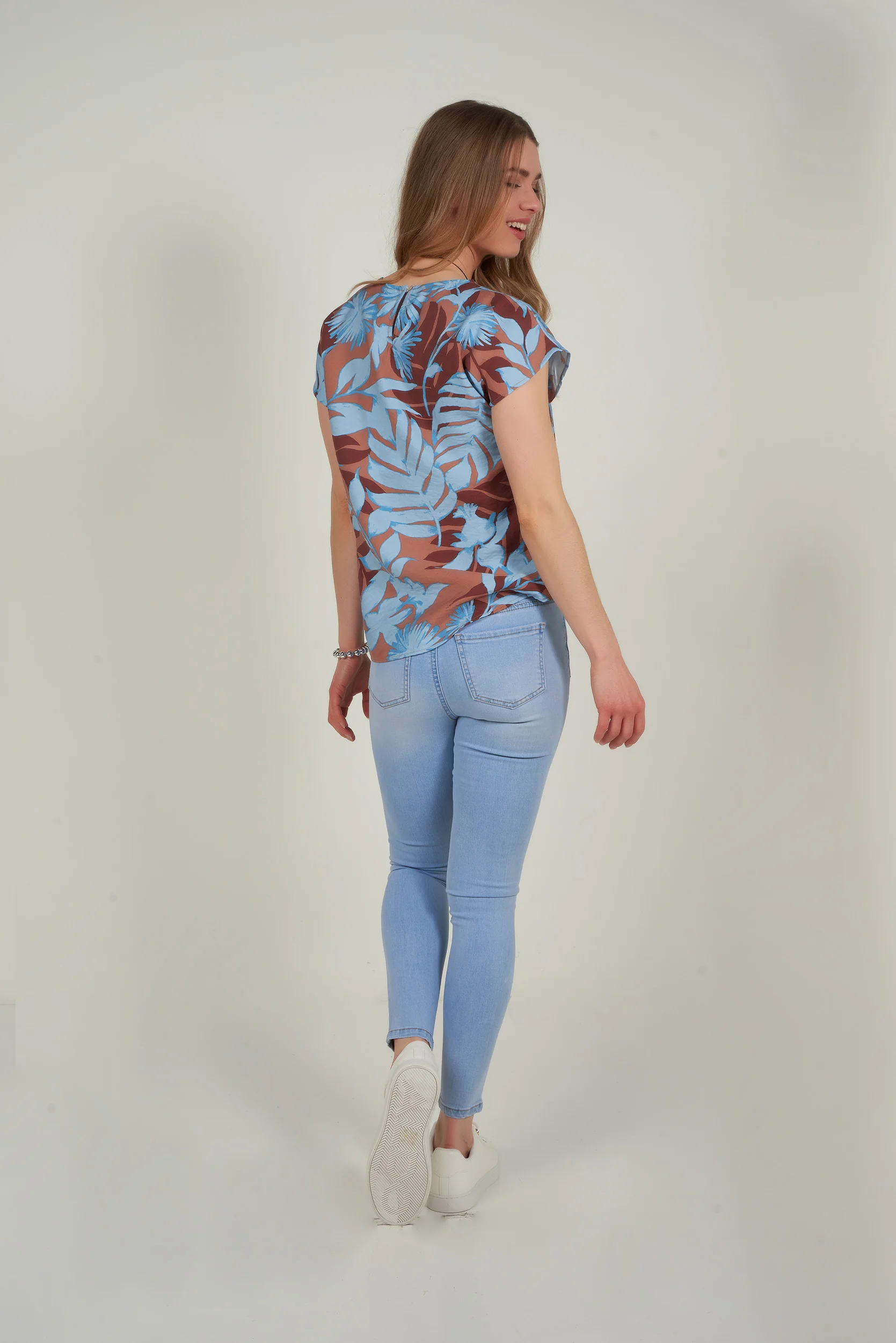 Haut pour femme à motif fleuri - CARSON-P2 - (R-A2) - Image 6