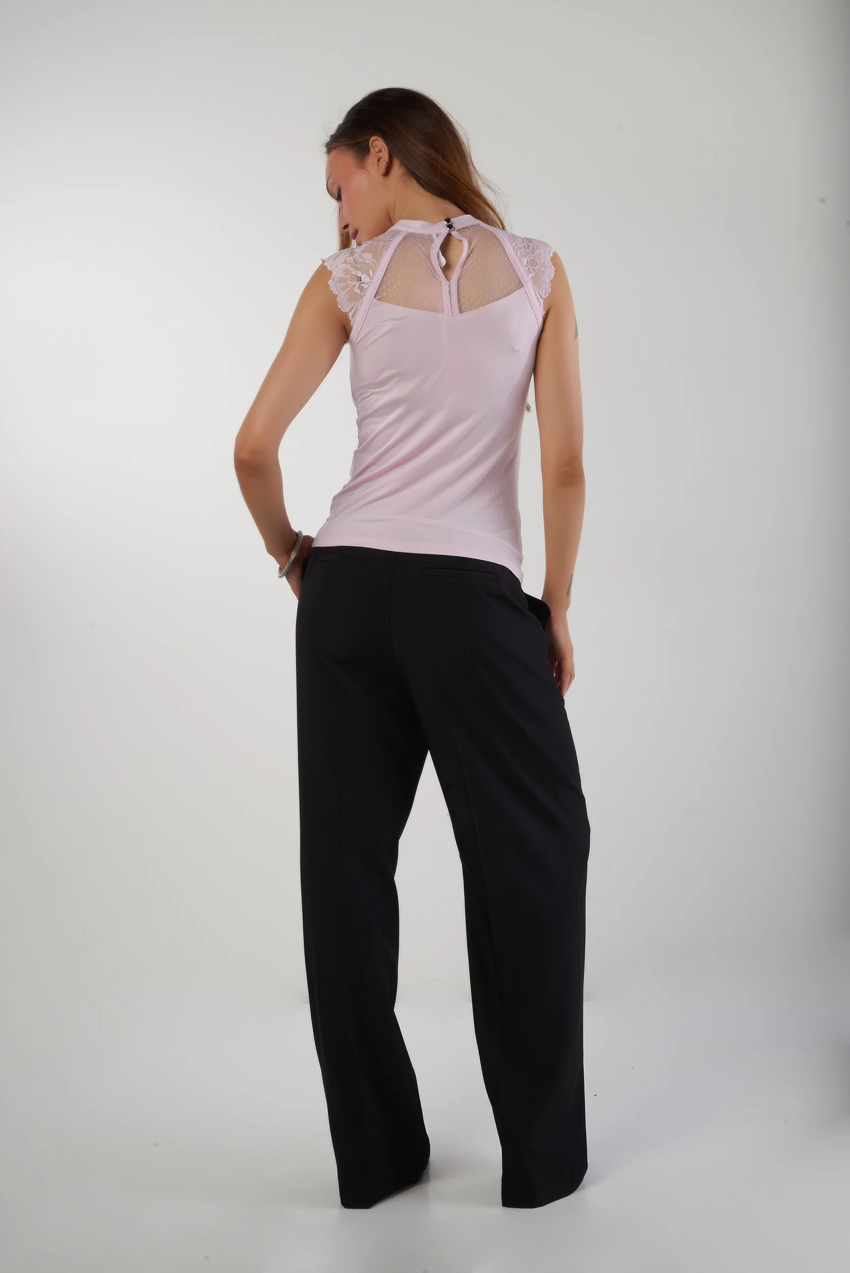 Haut avec dentelle sans manche - LISE-Y2 - (E-B4) - Image 17