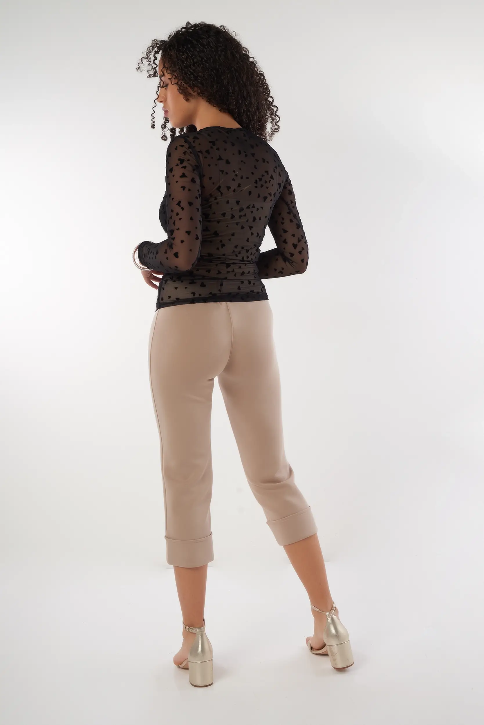 Chandail en mesh froncé - ANAE-Y2 - (E-B2) - Image 4