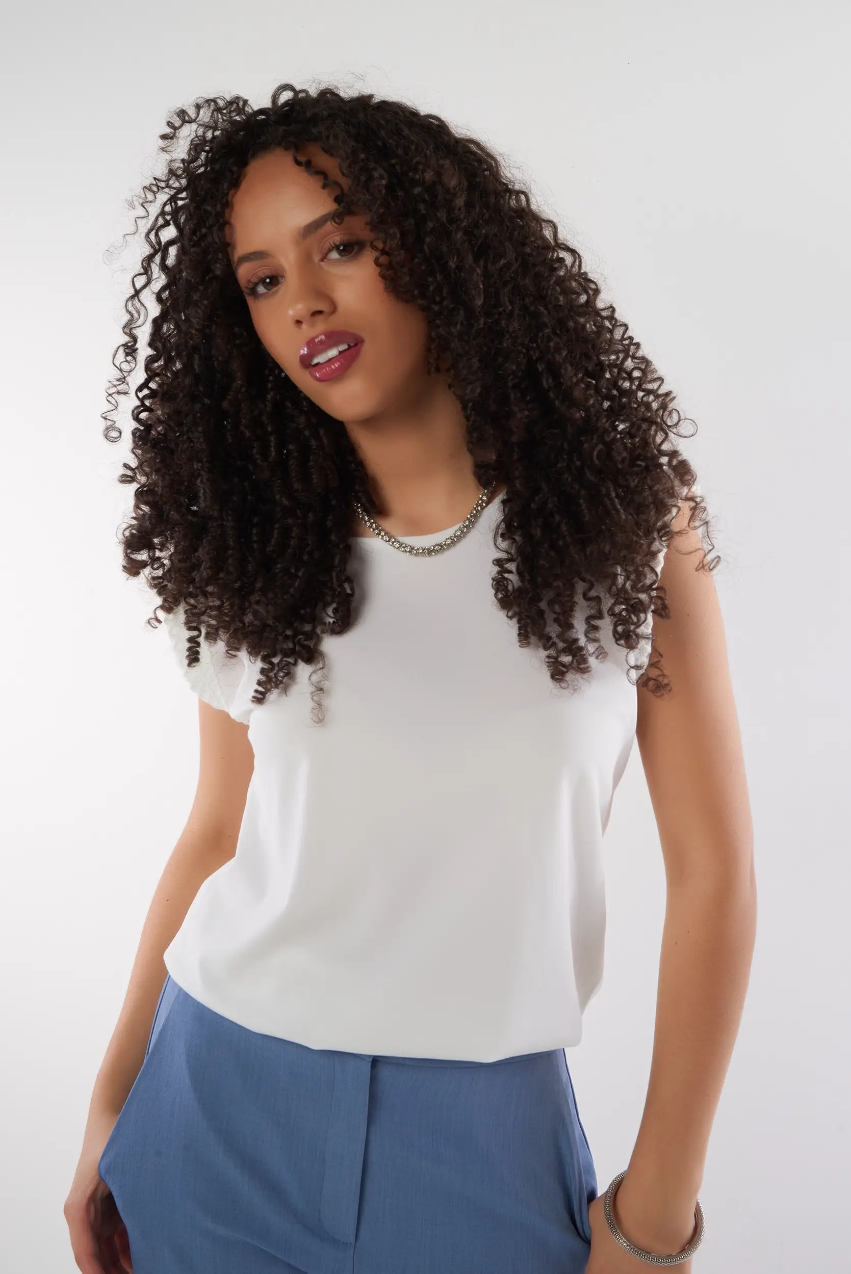 Haut blanc sans manches - HISPA - (R-A4) - Image 7
