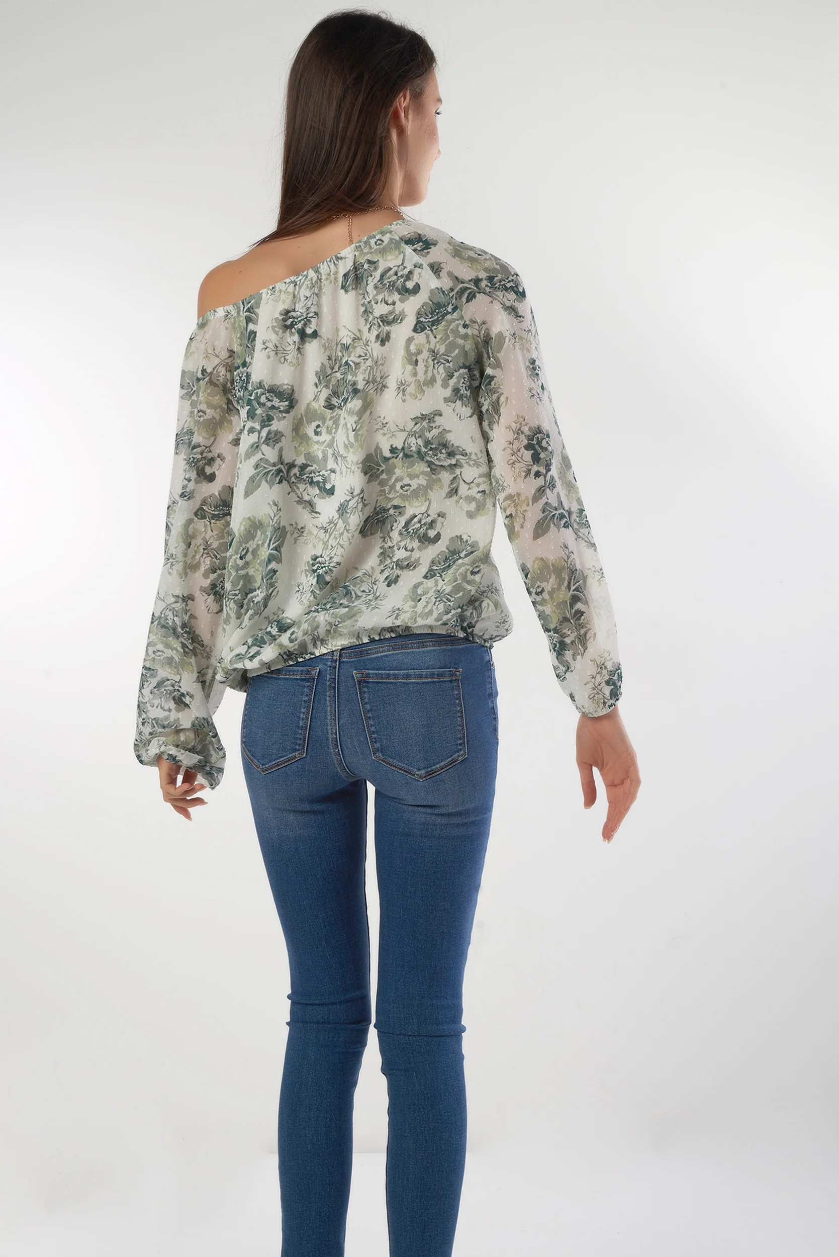 Haut en chiffon à imprimé fleuri - CLAUDINE-T - (R-A3) - Image 14