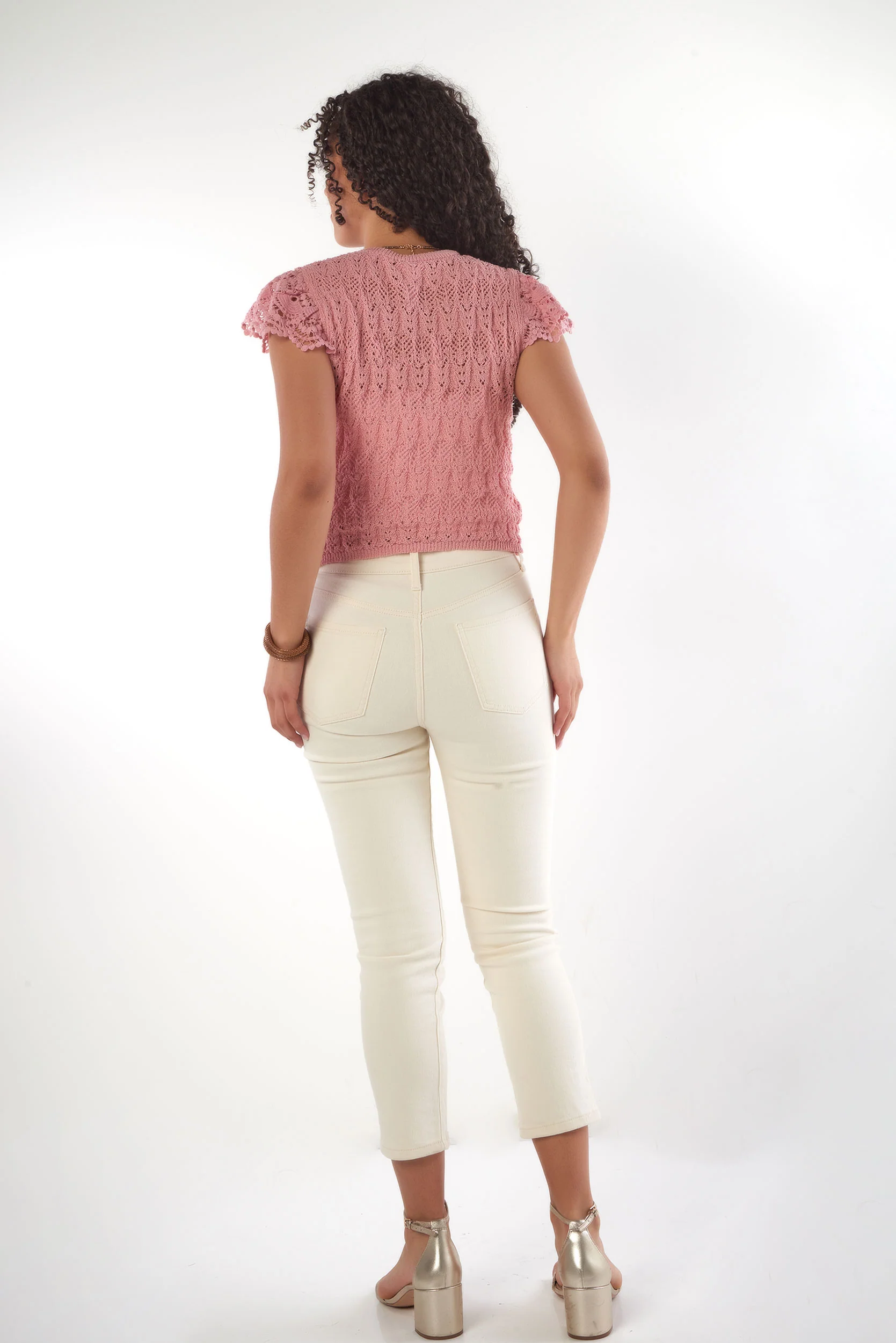 Haut en Maille Ajourée - ILYANA - (E-A5) - Image 7