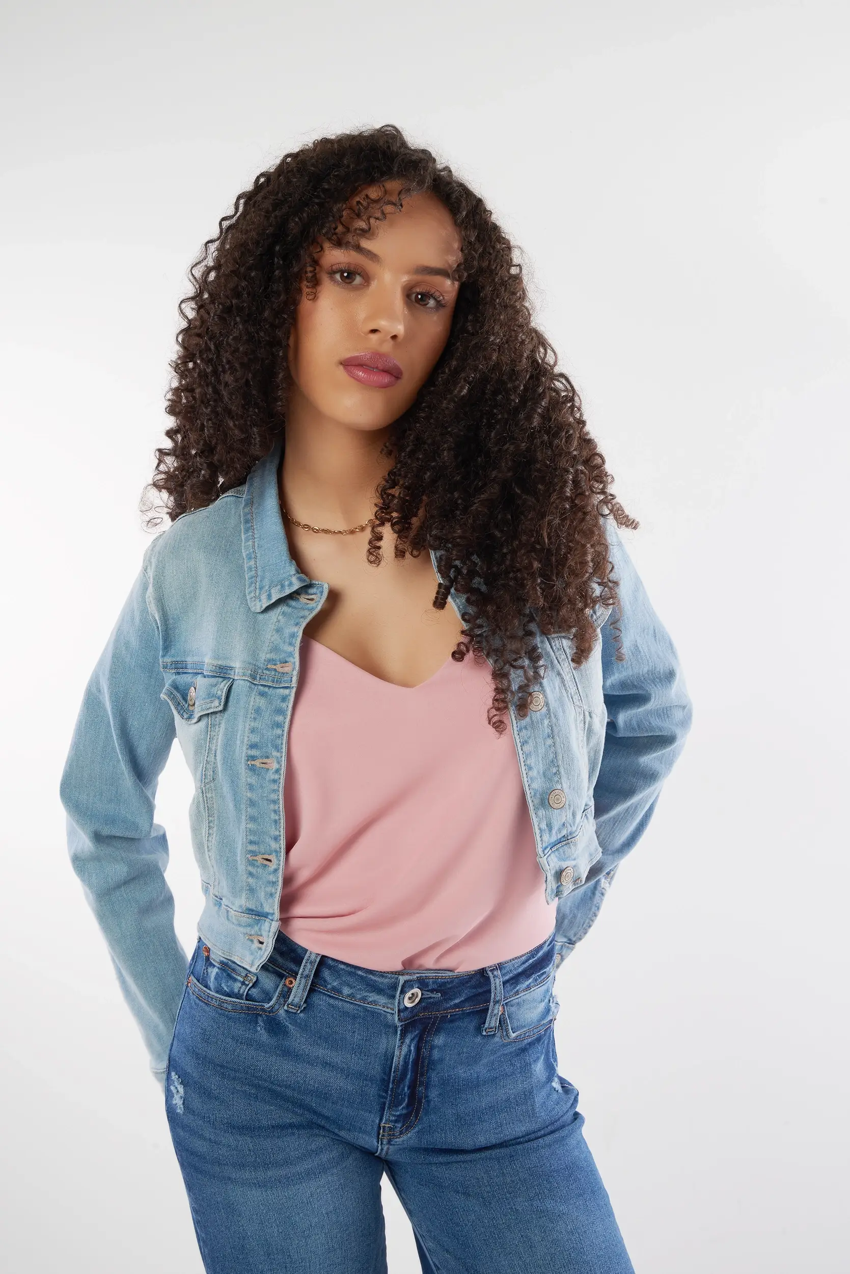 Veste courte en denim - EJ2056 - (E-C8) - Image 11