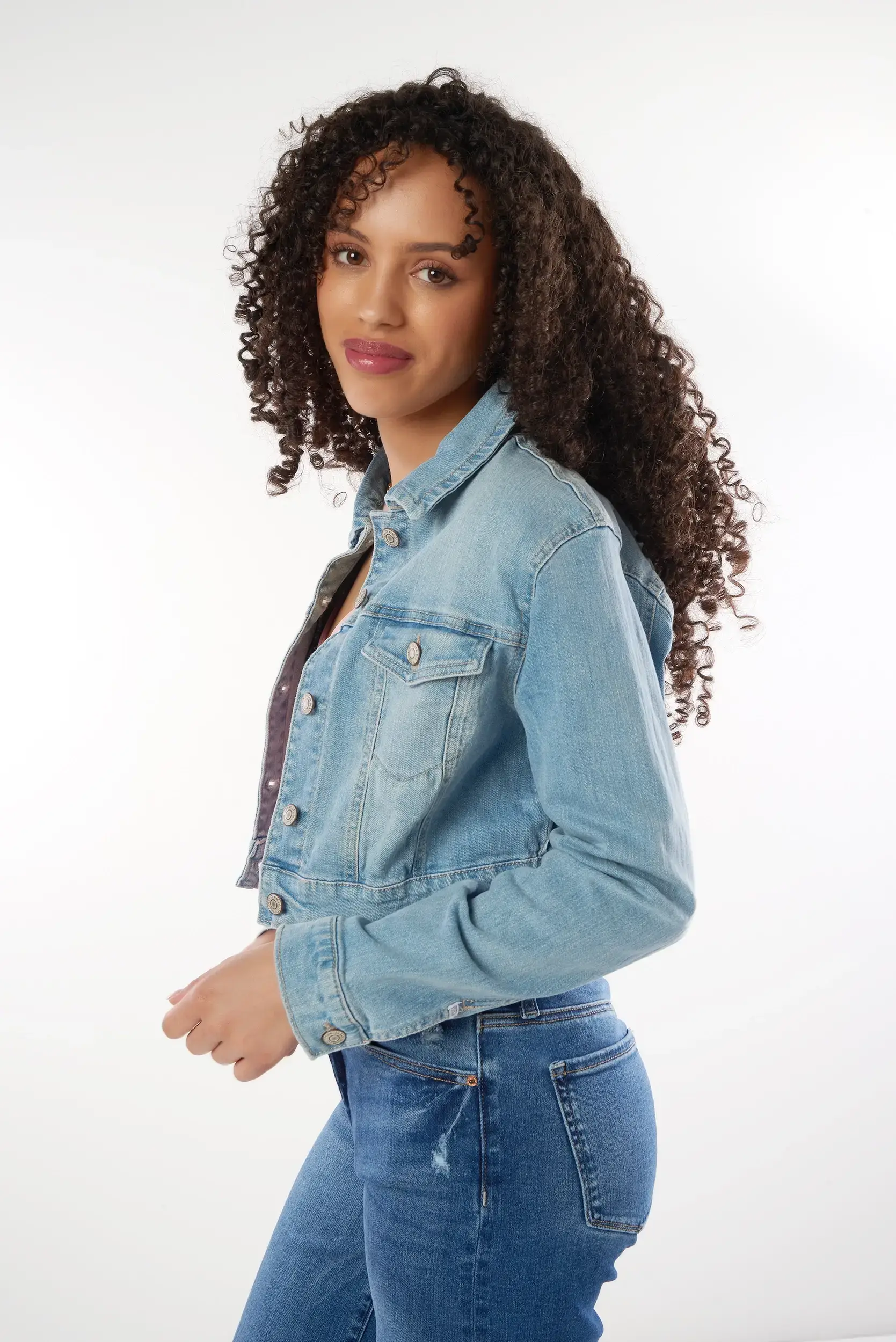 Veste courte en denim - EJ2056 - (E-C8) - Image 12