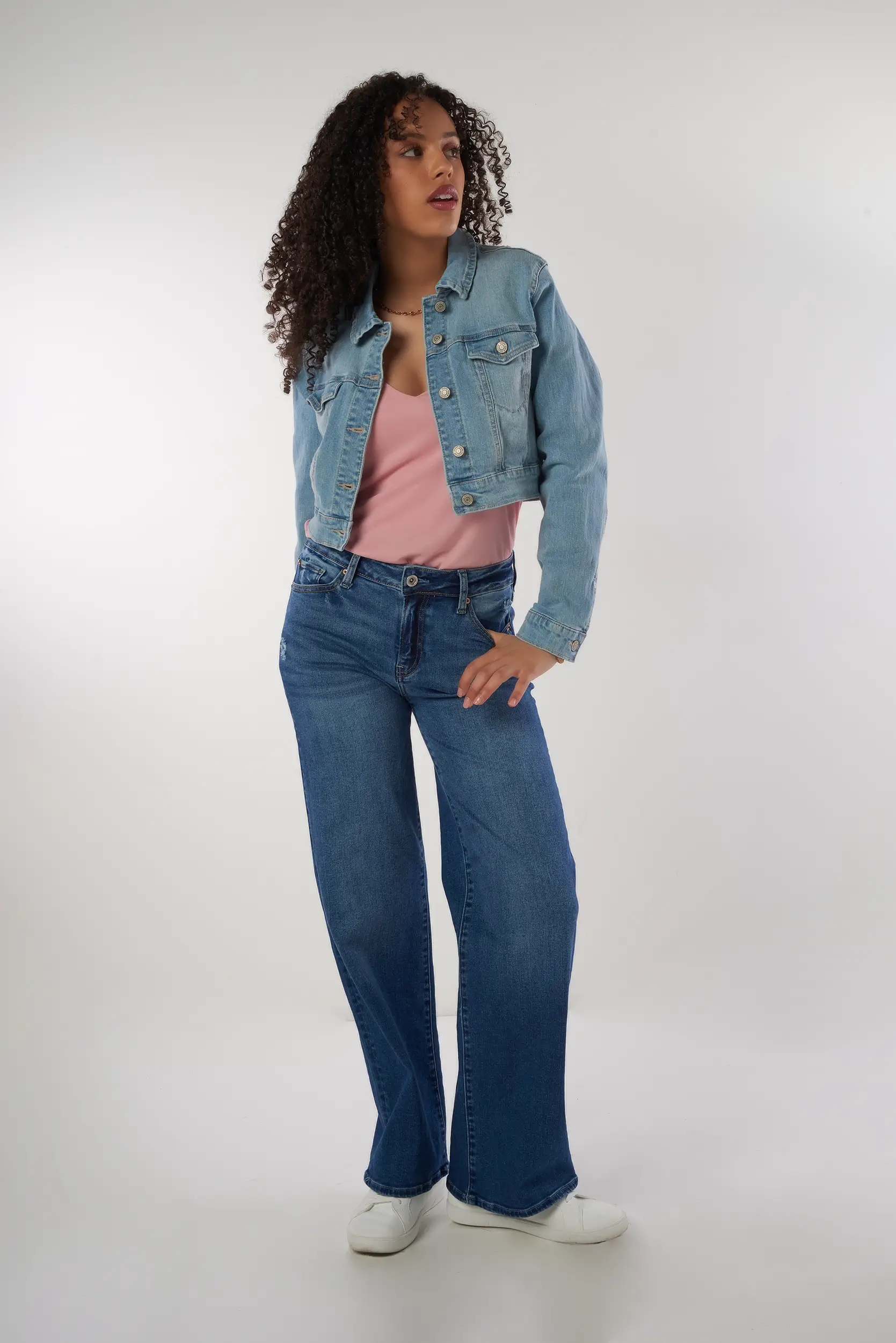 Veste courte en denim - EJ2056 - (E-C8) - Image 13